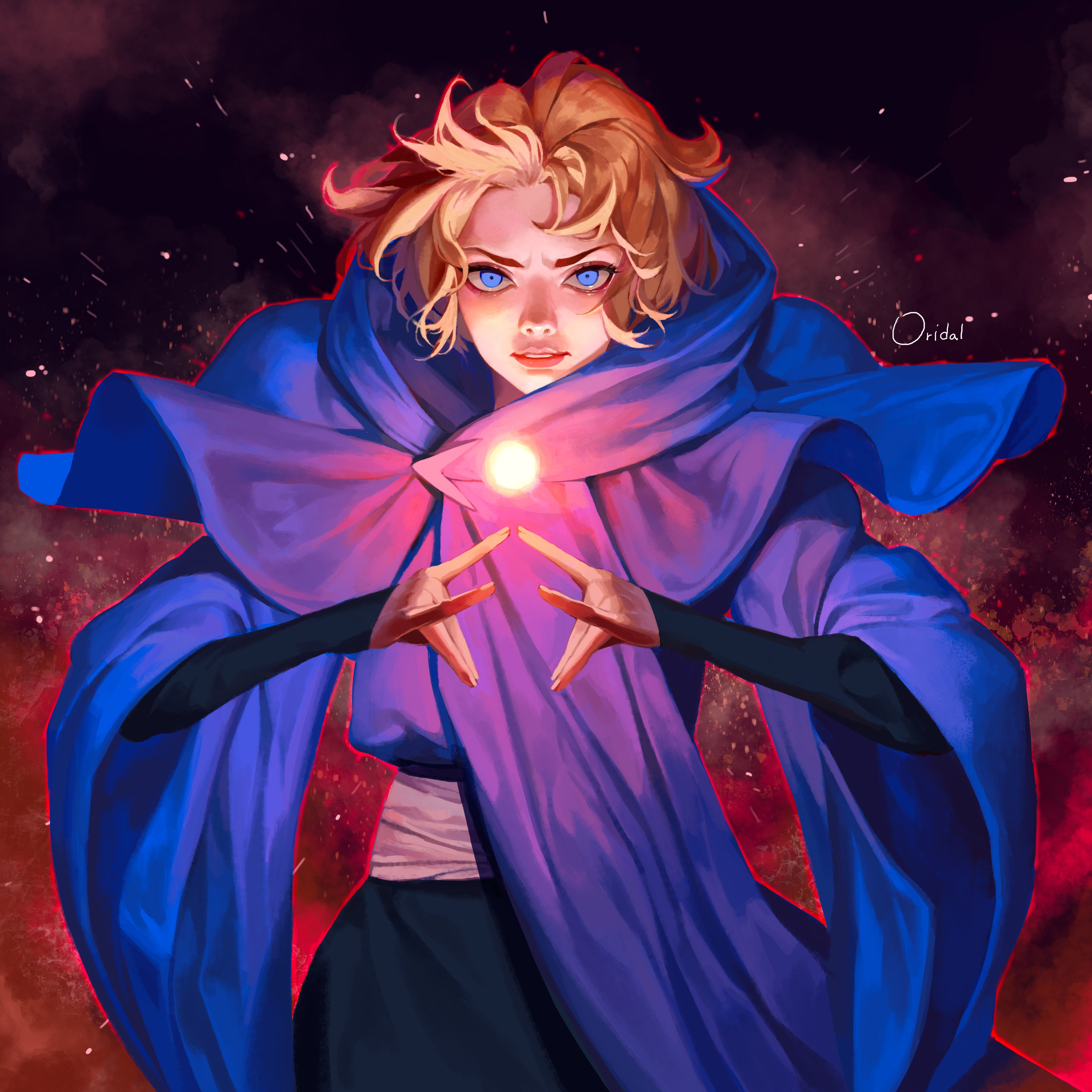 sypha belnades (castlevania and 1 more) drawn