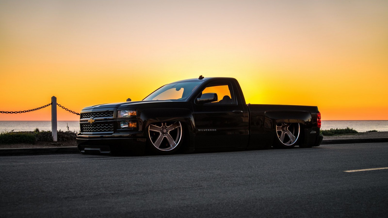 chevy silverado black takuache truck HD cars Wallpaper