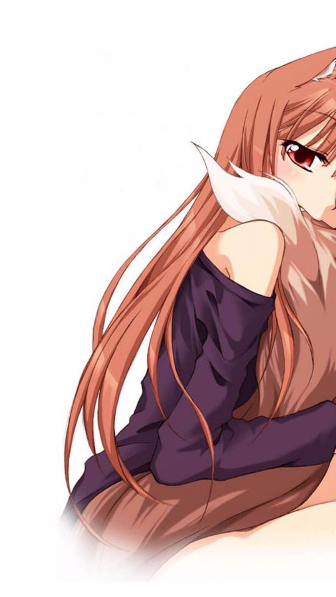 White Anime wallpaper in 1080x1920 resolution