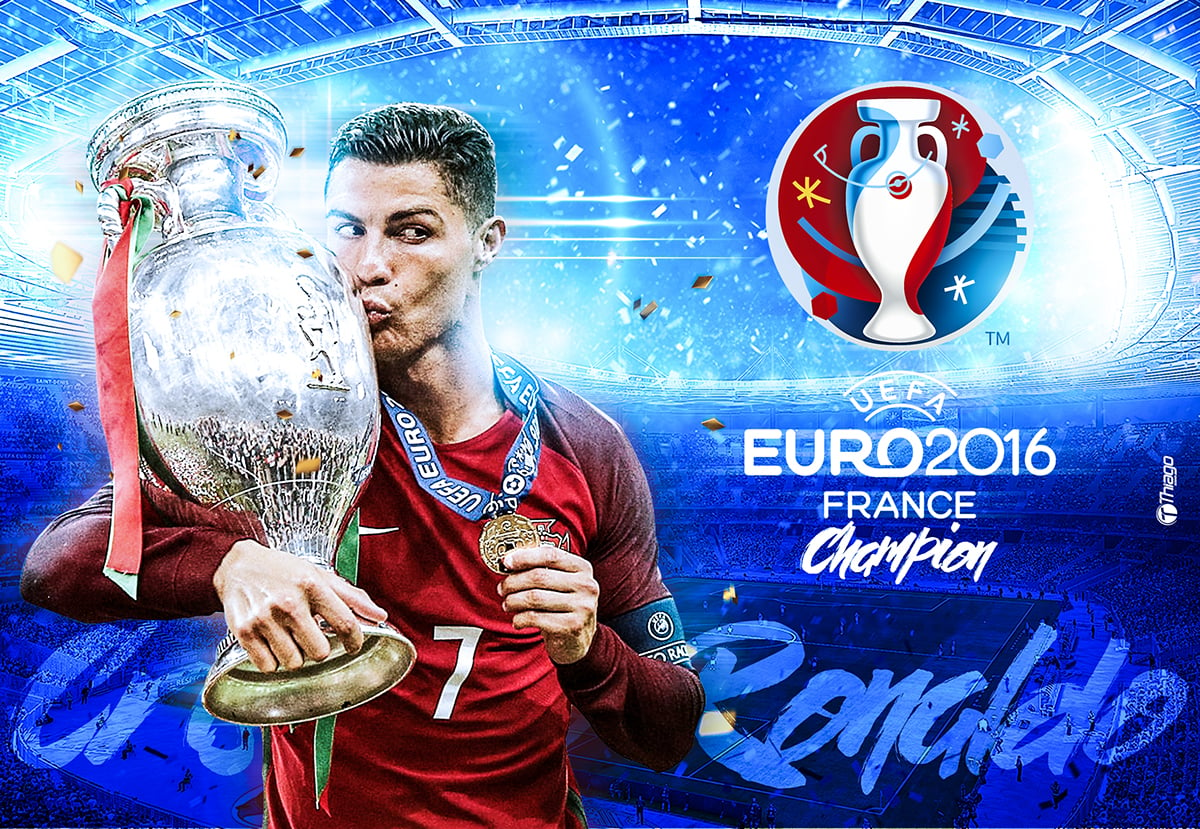 Wallpaper Cristiano Ronaldo Champion Euro 2016