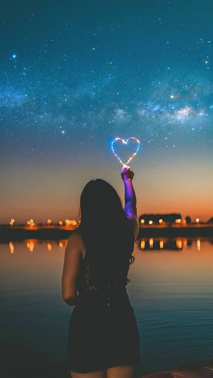 Valentines Love Heart Home Screen Beautiful iPhone Wallpaper. Night sky wallpaper, Love wallpaper download, Night skies