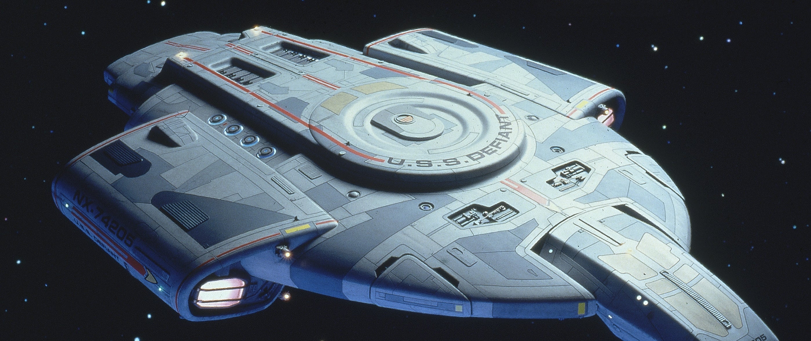 StarTrek.com Vault: Okuda's B T S Defiant Photo