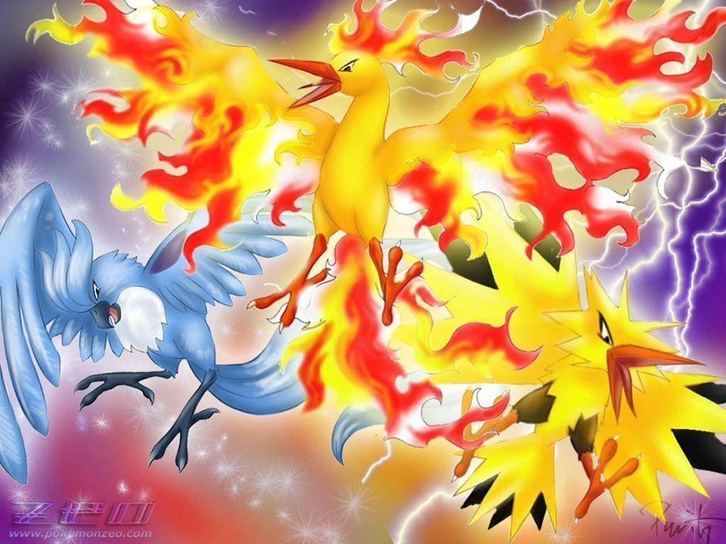 Pokemon Legendary Birds Wallpaper Free Pokemon Legendary Birds Background