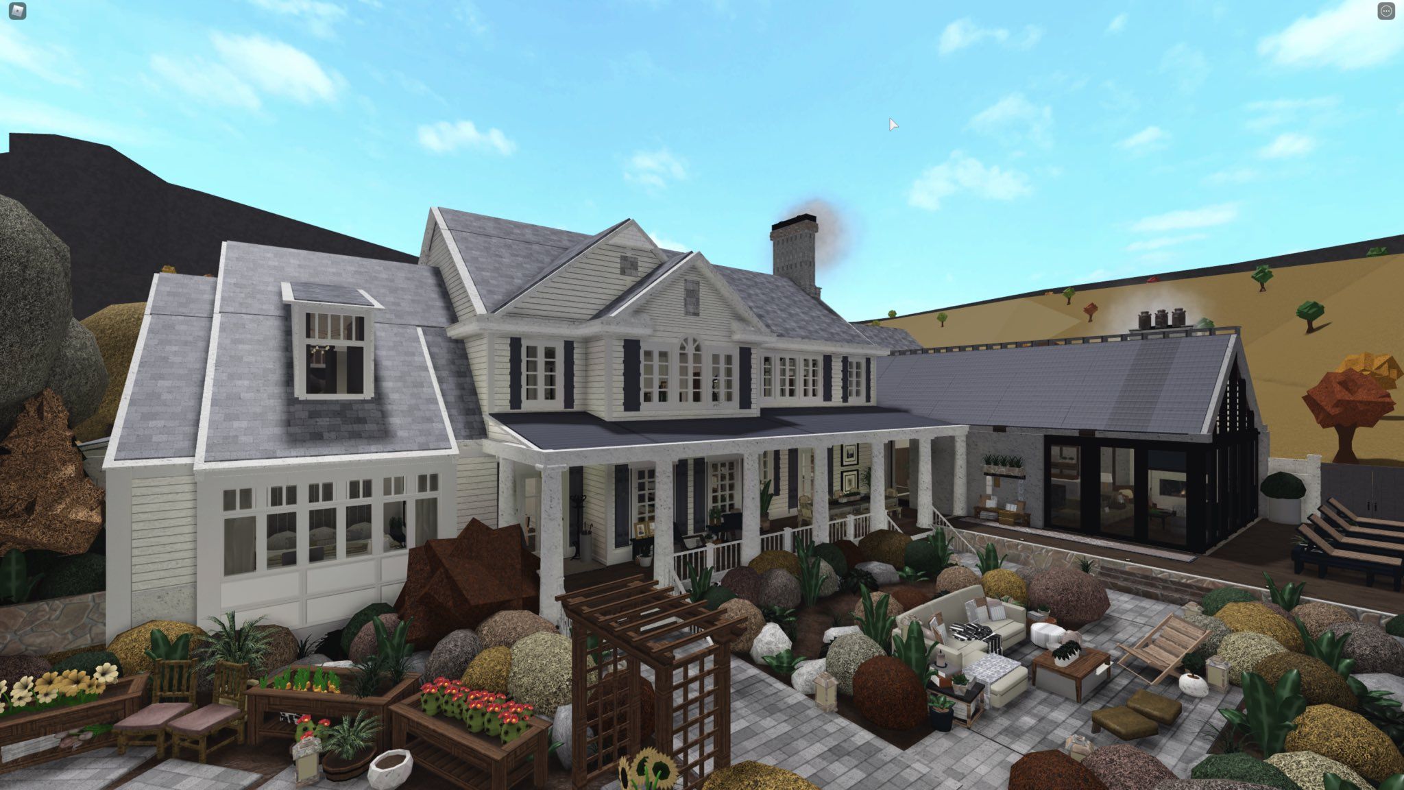 Download Enjoy the luxuries of the suburb life in Roblox Bloxburg Wallpaper