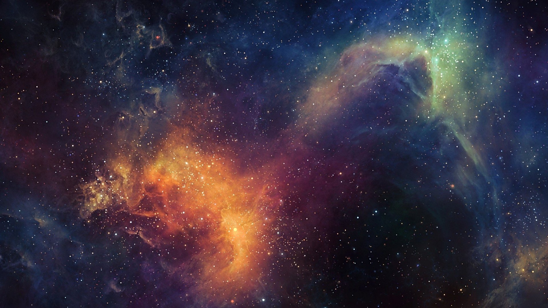 stars for desktop, nebula, galaxy, colorful, universe [1920x1080]