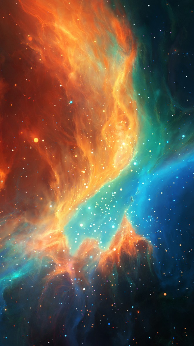 Colorful Space Galaxy Nebula IPhone Wallpaper Wallpaper, IPhone Wallpaper