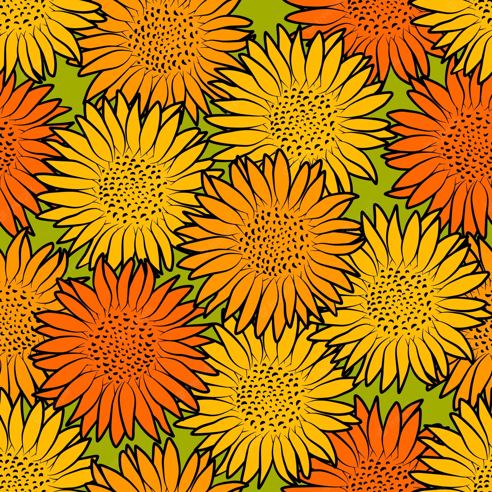 Summer Sunflower Retro Wallpapers - Wallpaper Cave