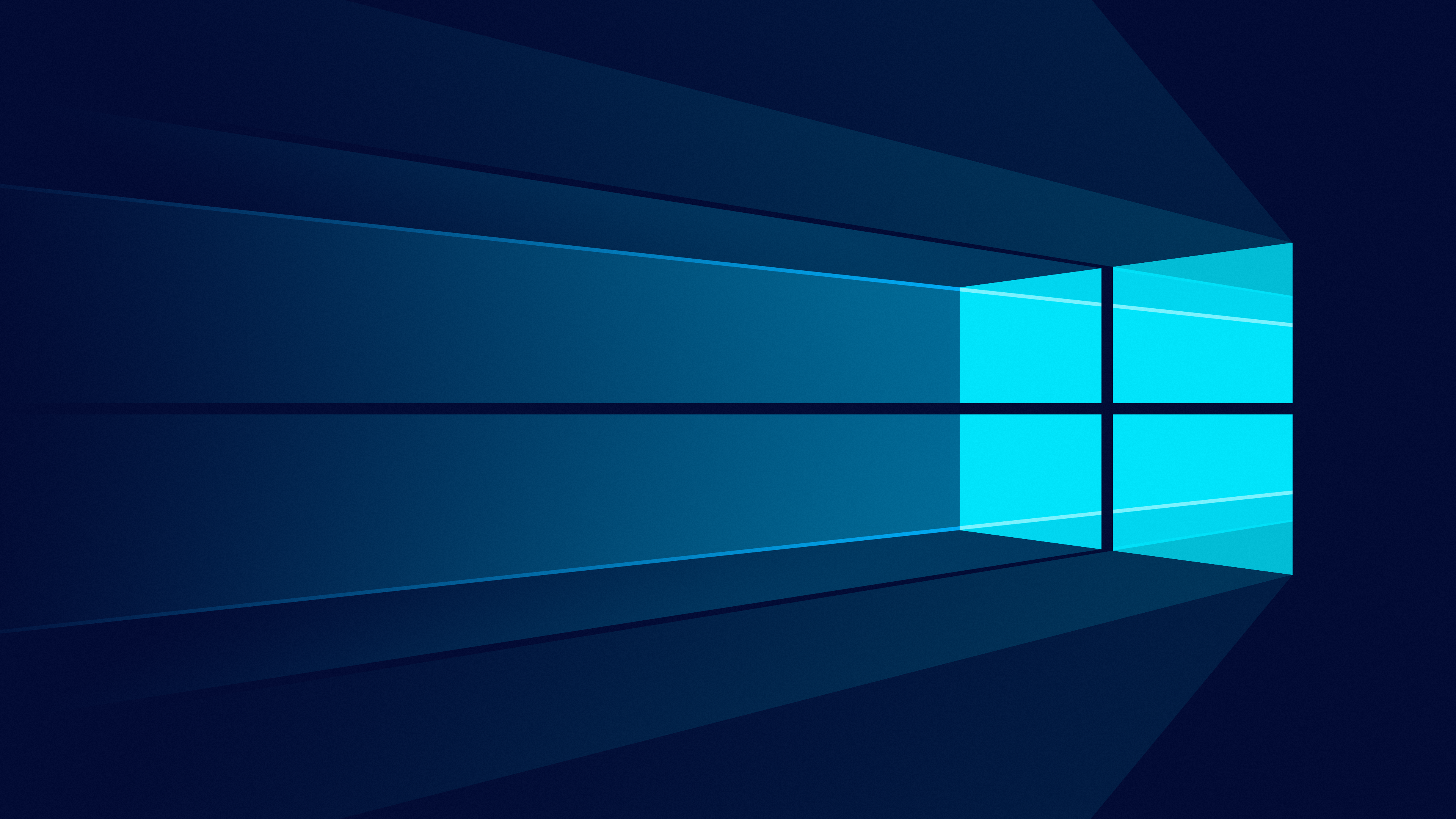 Minimalist Windows 10 Dark Blue [3840x2160]