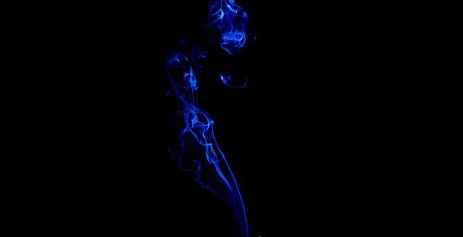 Smoke, blue, dark, minimal wallpaper, HD image, picture, background, e19e60