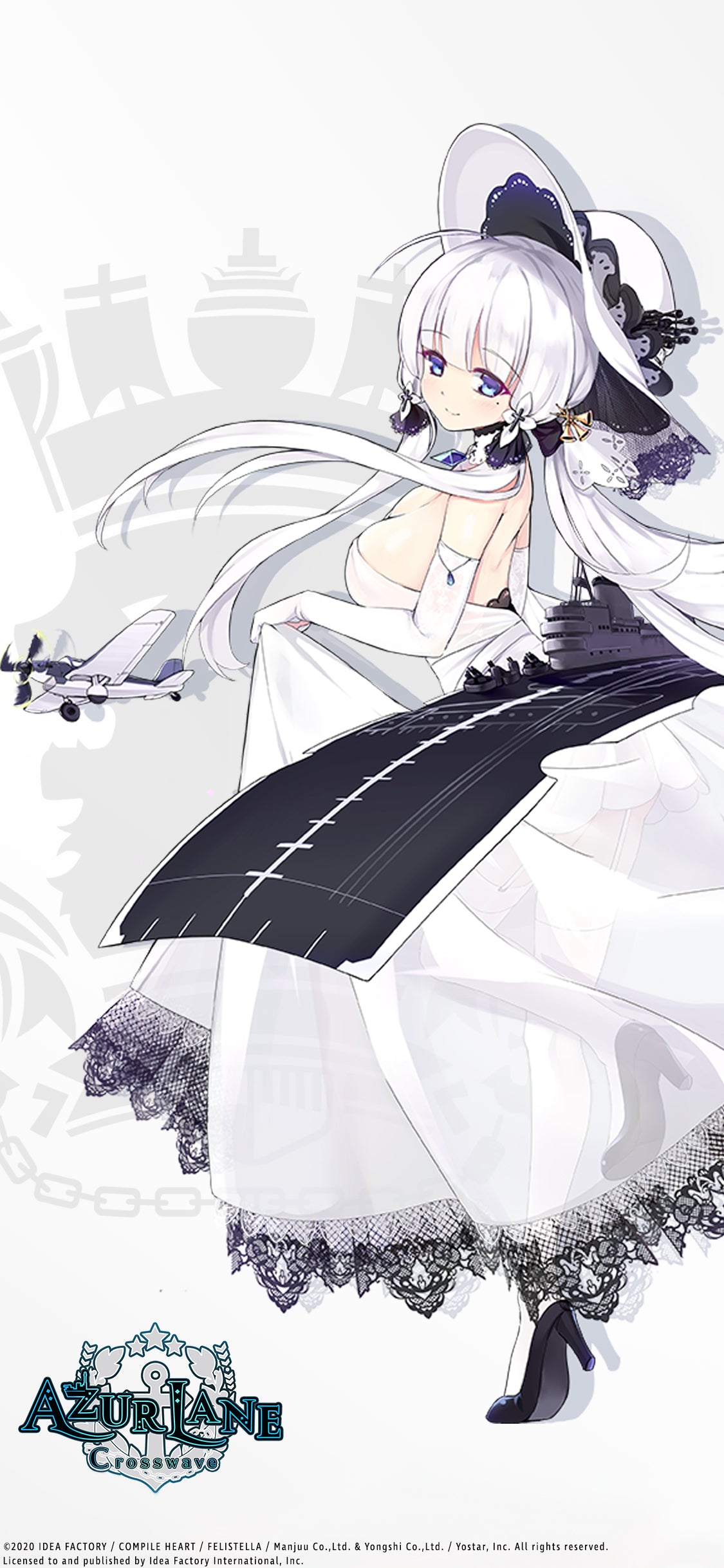 Azur Lane: Crosswave Mobile Phone Wallpaper courtesy of Idea Factory International EU