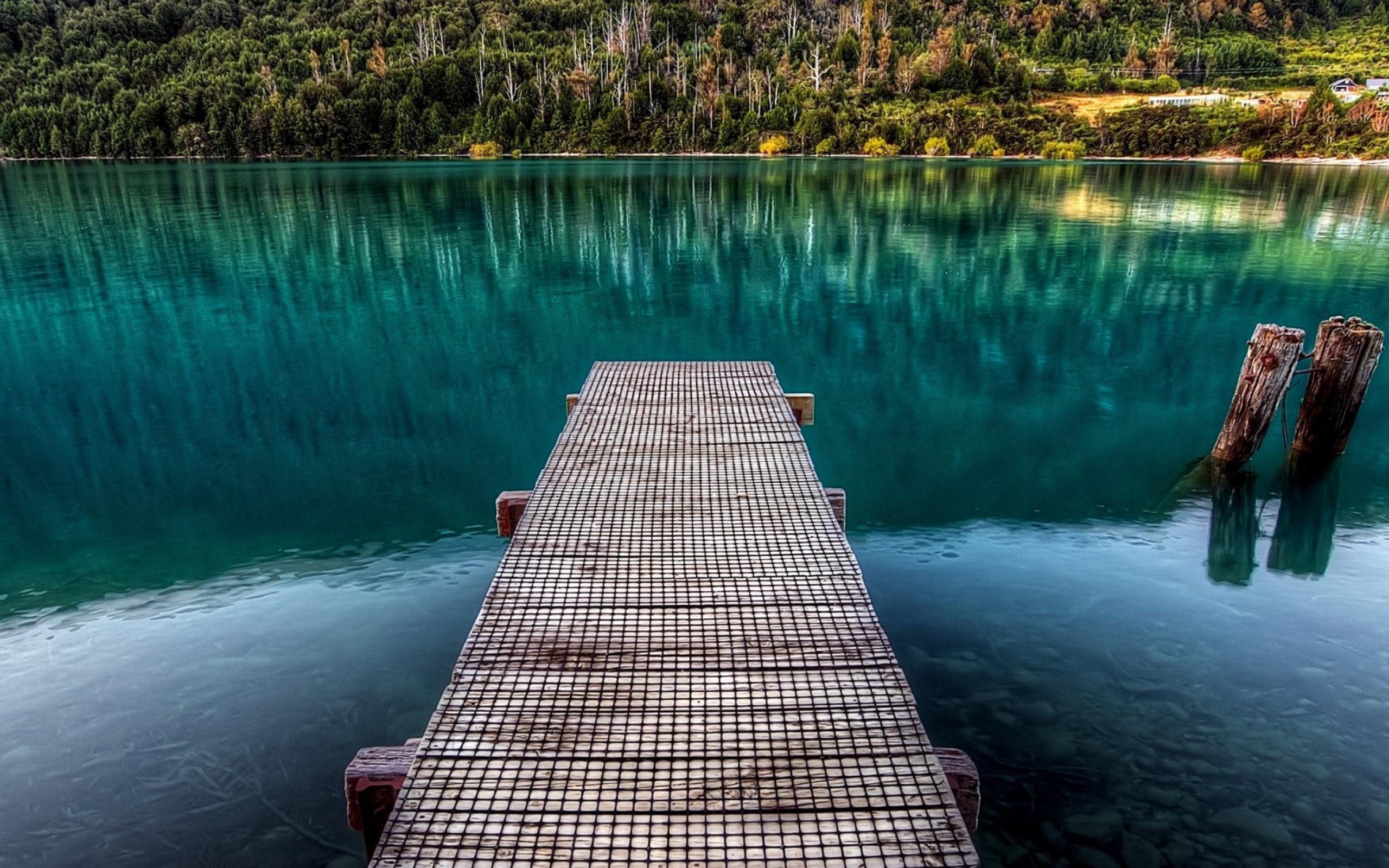 Bridge On The Lake High Quality Wallpaper