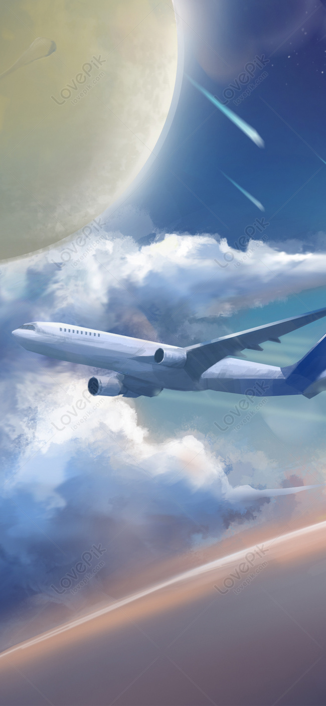 Flying Mobile Phone Wallpaper Background Image Free Download