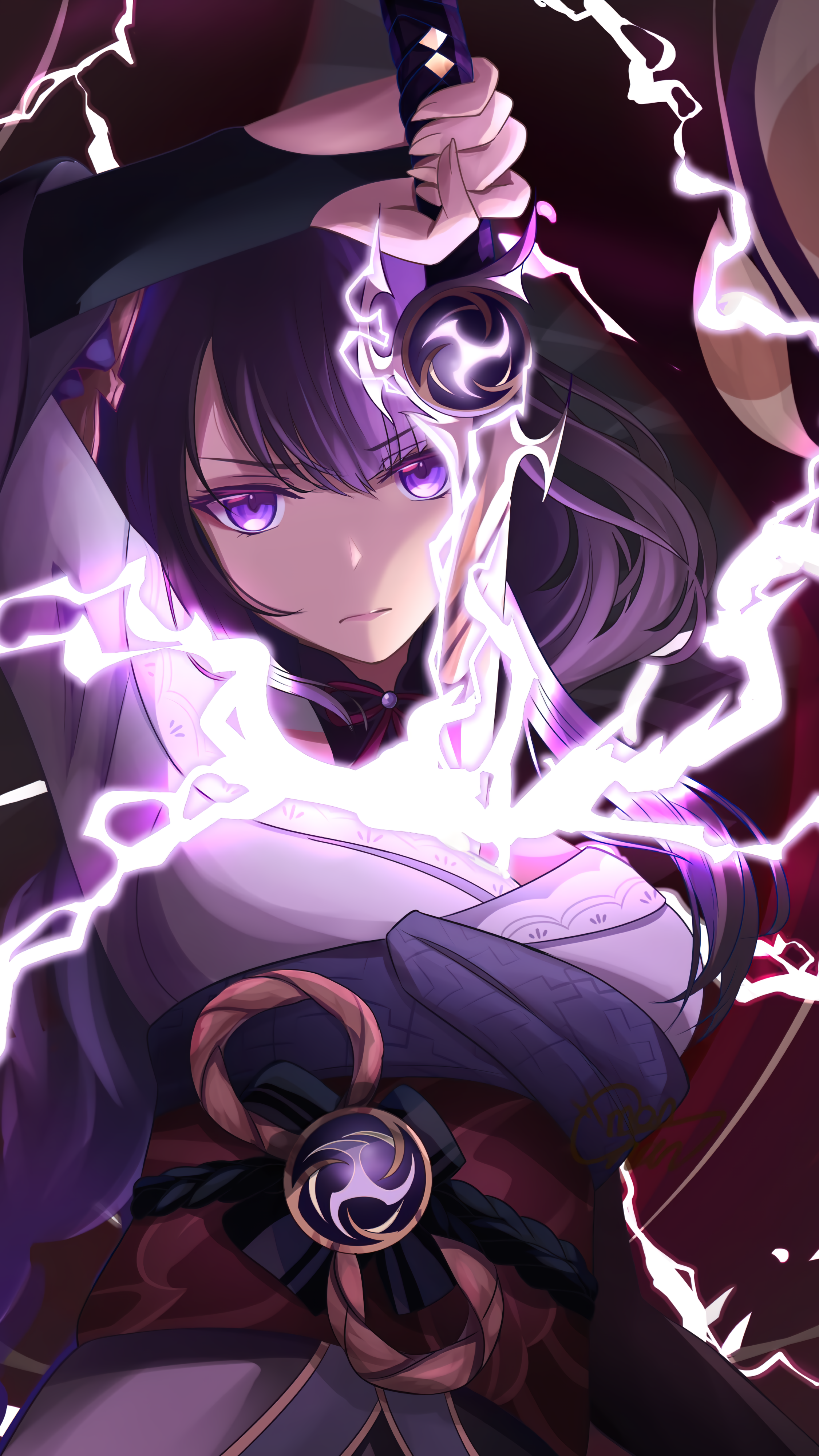 Raiden Shogun [Genshin Impact] (2250x4000)