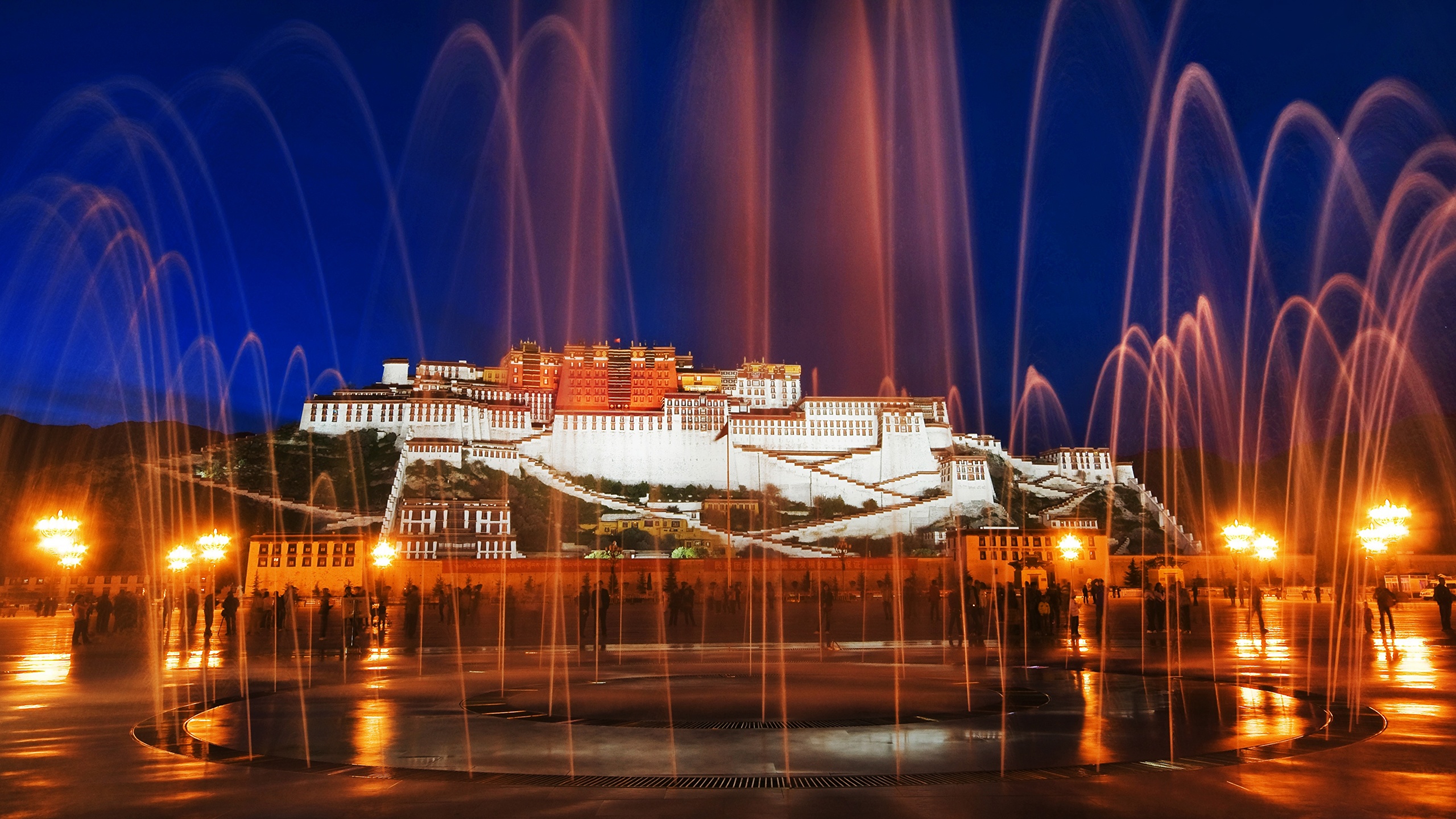 Photo Palace China Fountains Monuments Potala palace, 2560x1440