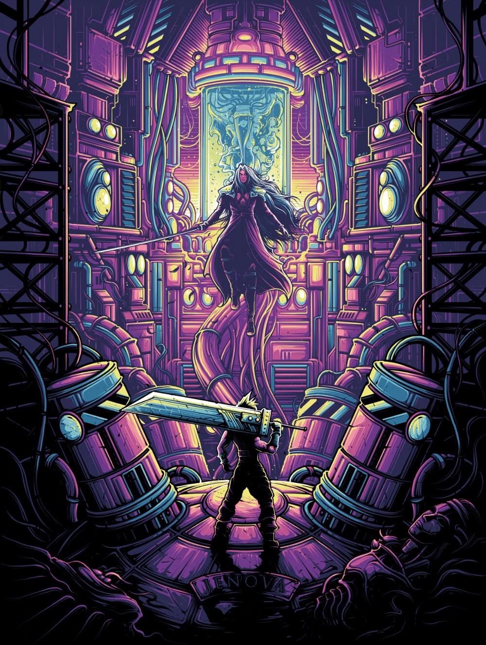 Cloud v Sephiroth art