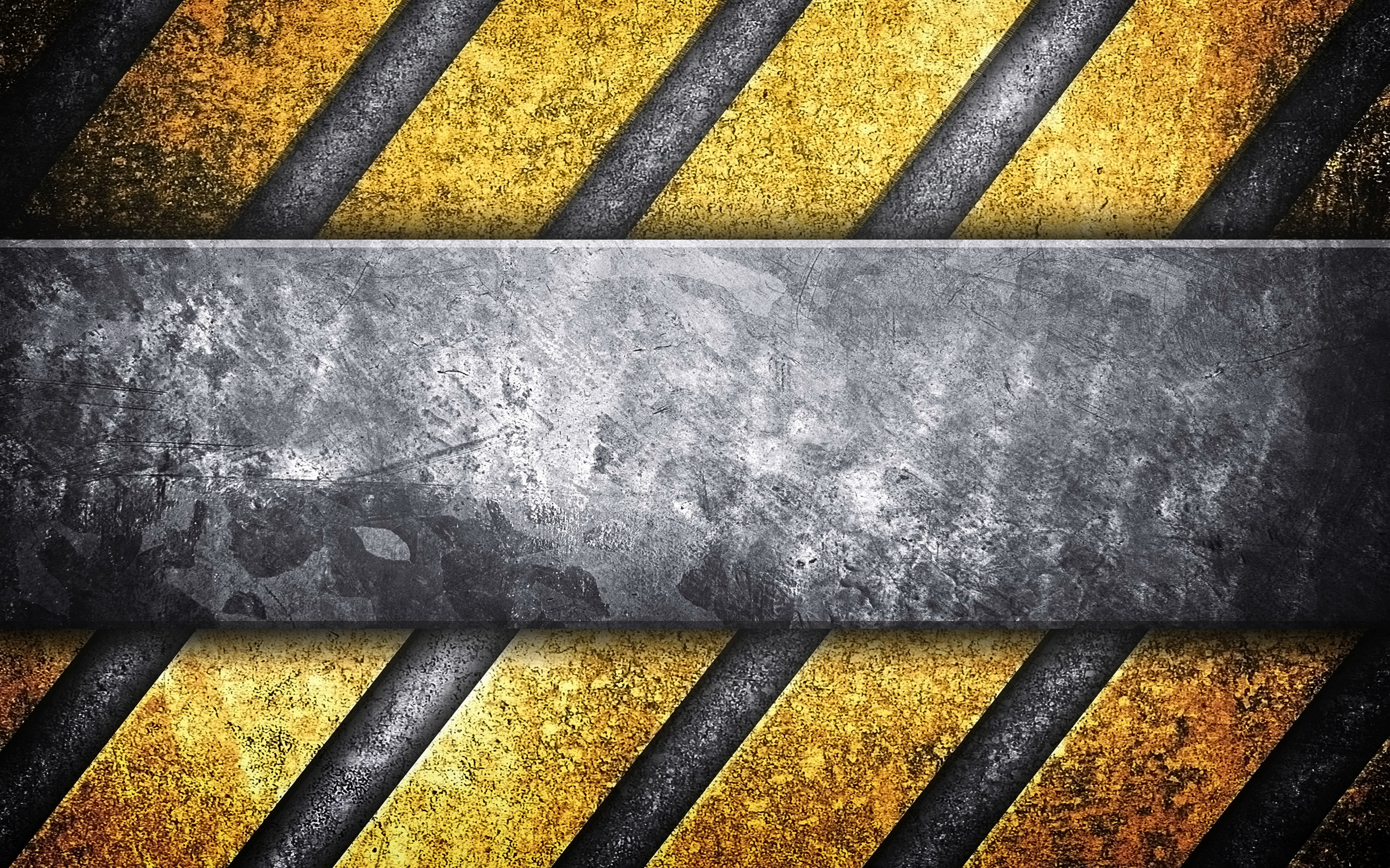 Download wallpaper steel plate, 4k, caution strips, warning background, grunge, metal background, yellow lines, warning tapes for desktop with resolution 3840x2400. High Quality HD picture wallpaper