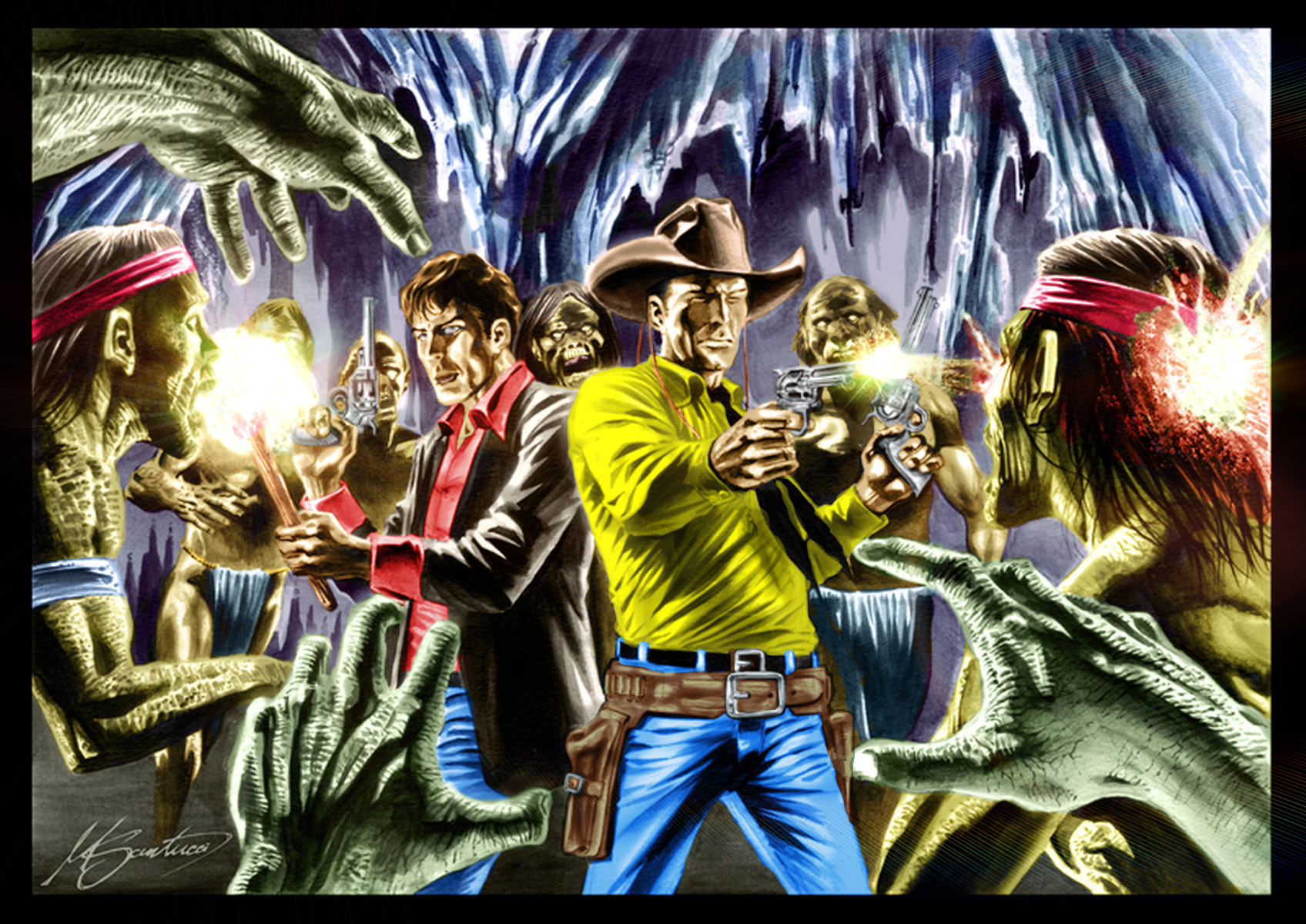 Dylan Dog & Tex Willer Team Up Gallery. Bonelli Team Up