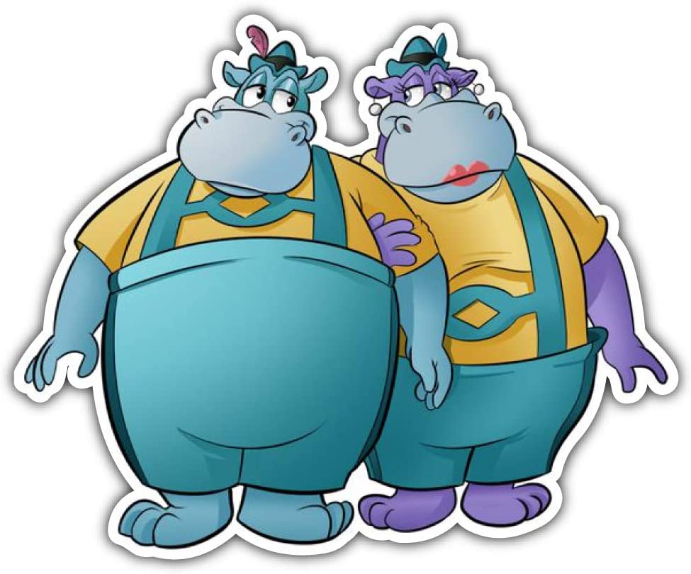 cartoon Flavio and Marita Wakko's Wish Car Bumper Sticker Decal 5'' X 4'', Tools & Home Improvement