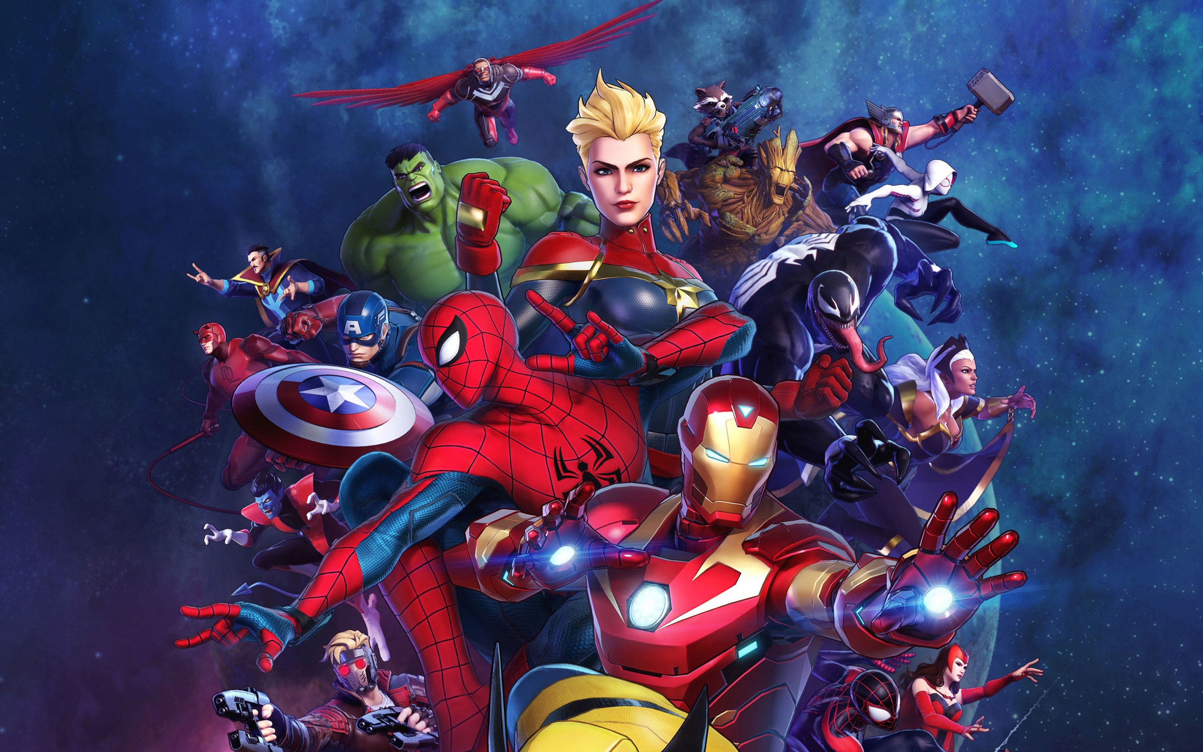 Marvel Ultimate Alliance 3 Characters 4K Wallpaper