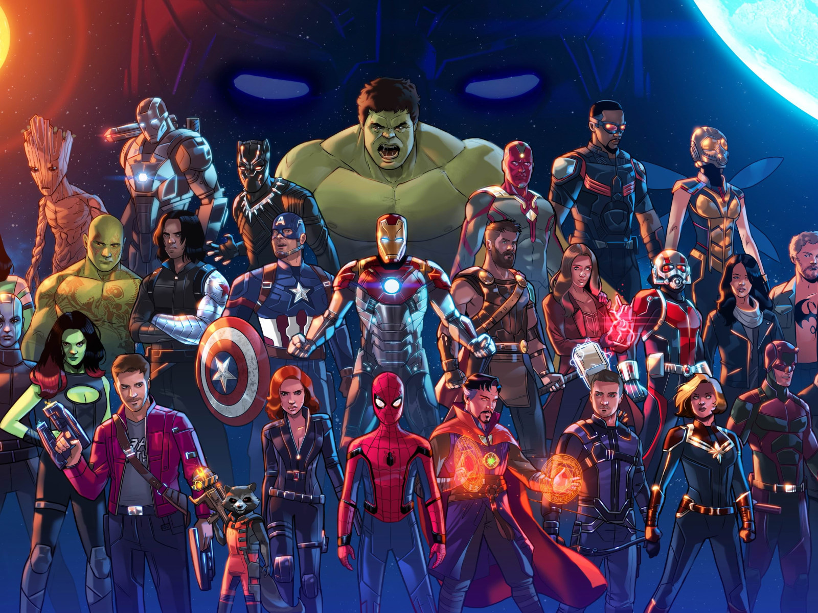 Marvel Super Heroes Wallpaper, Fan Art, Stephen Byrne, Marvel Cinematic Universe • Wallpaper For You