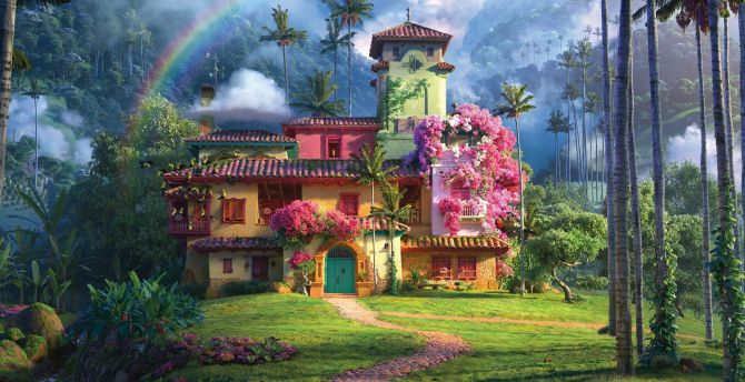 Adorable house, animation movie encanto wallpaper, HD image, picture, background, b3ea08