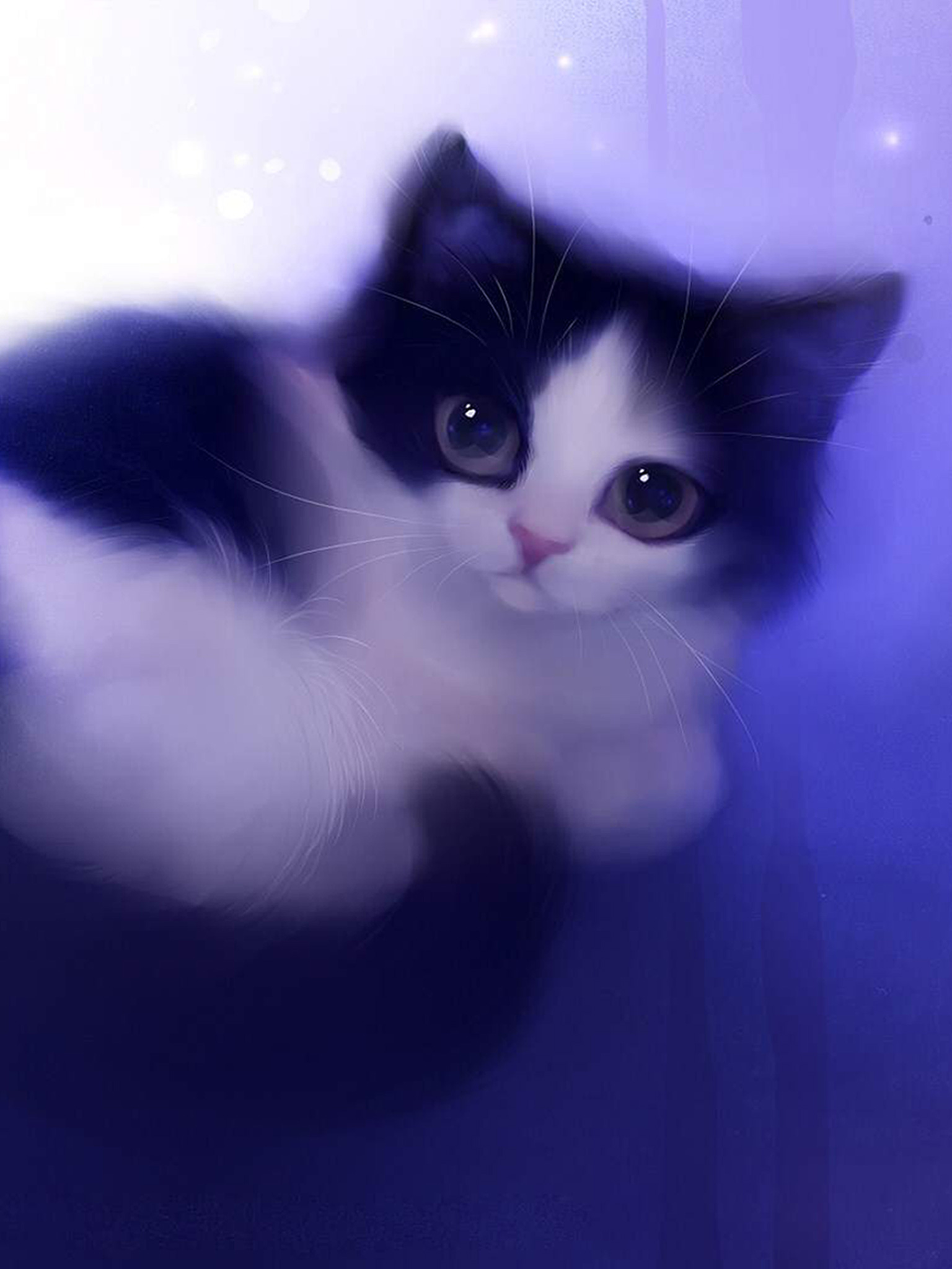 Cute Cartoon Cat Wallpaper