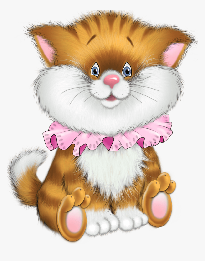 Tiger Kitten Cartoon Free Clipart M=1374271200 Kitten Cat Clipart, HD Png Download