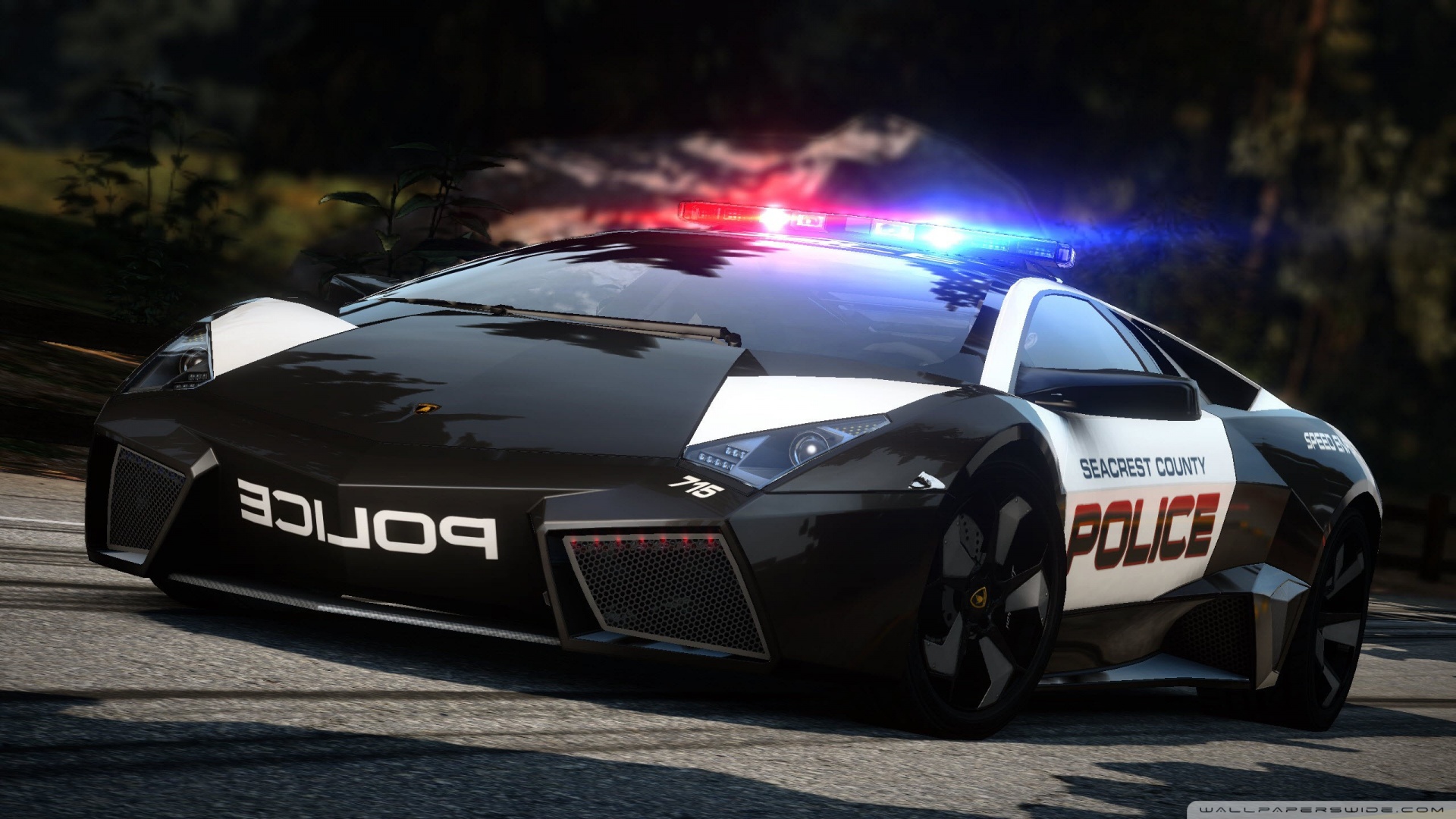 Lambo Police Car Wallpaper