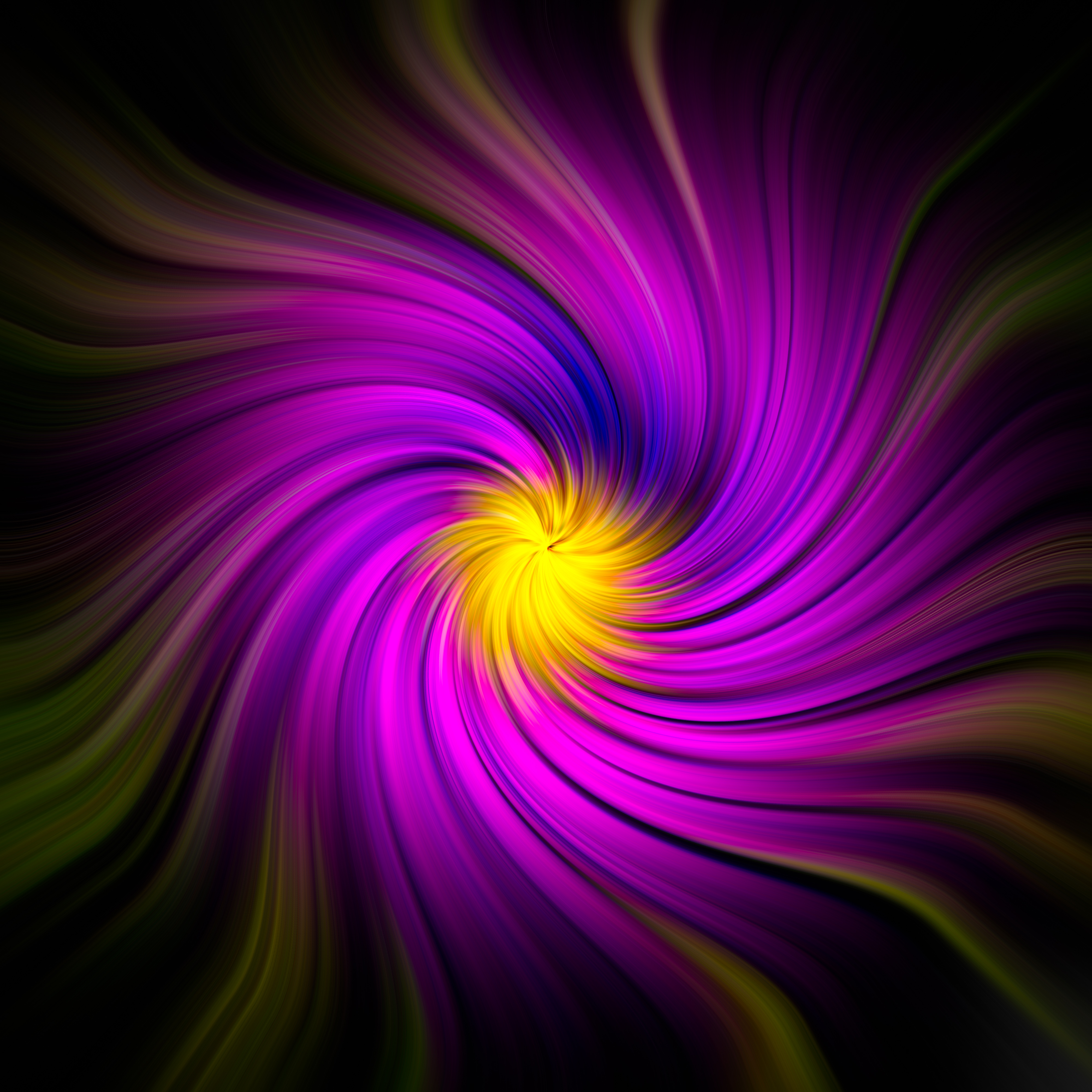 Download wallpaper 4000x4000 fractal, swirling, rotation, purple, abstraction HD background