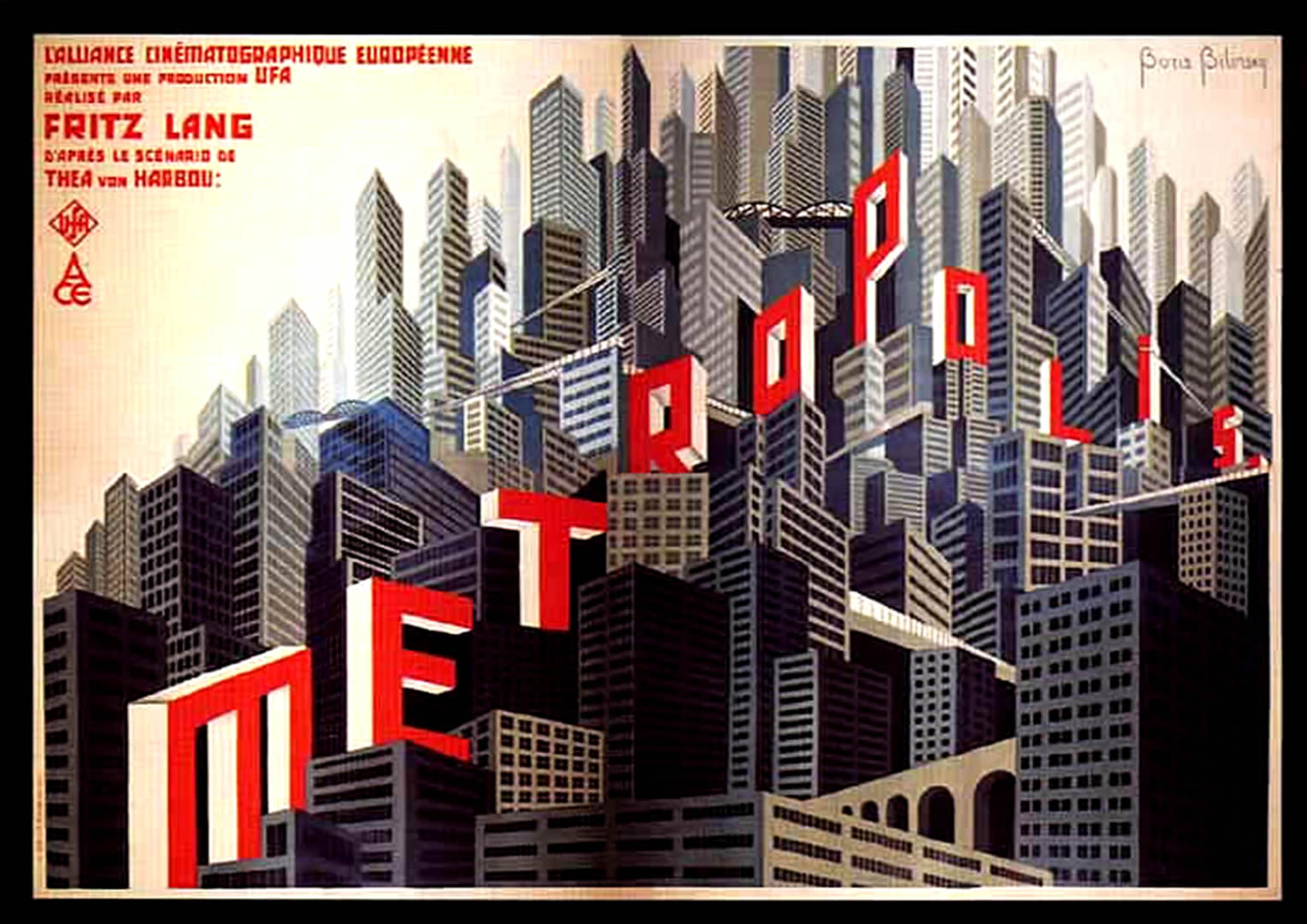 METROPOLIS Landscape Sci Fi Movie Posters