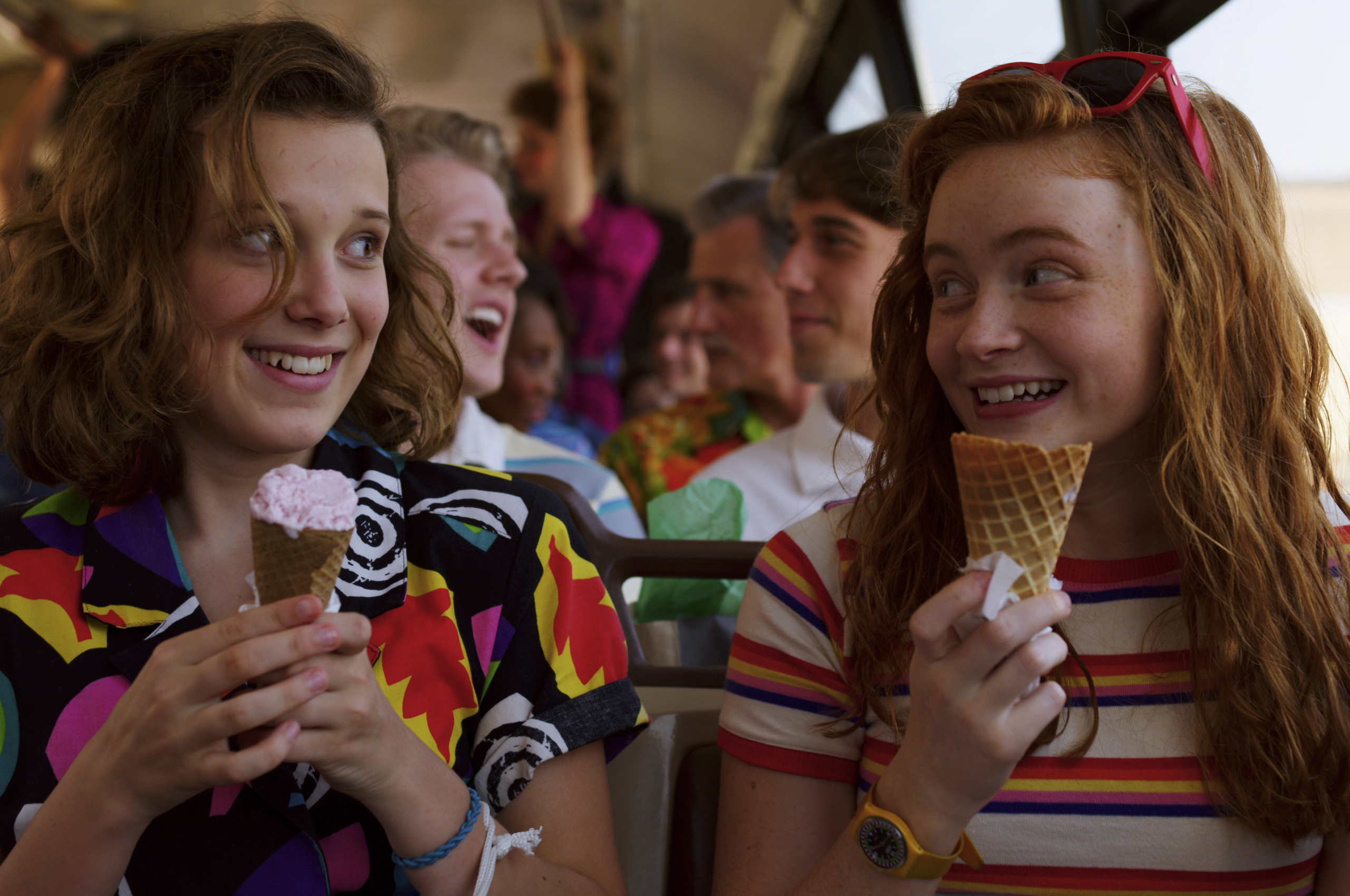 Free download 3840x2400 Sadie Sink and Millie Bobby Brown in Stranger Things [7040x3520] for your Desktop, Mobile & Tablet. Explore Millie Bobby Brown 2019 Wallpaper. Millie Bobby Brown 2019