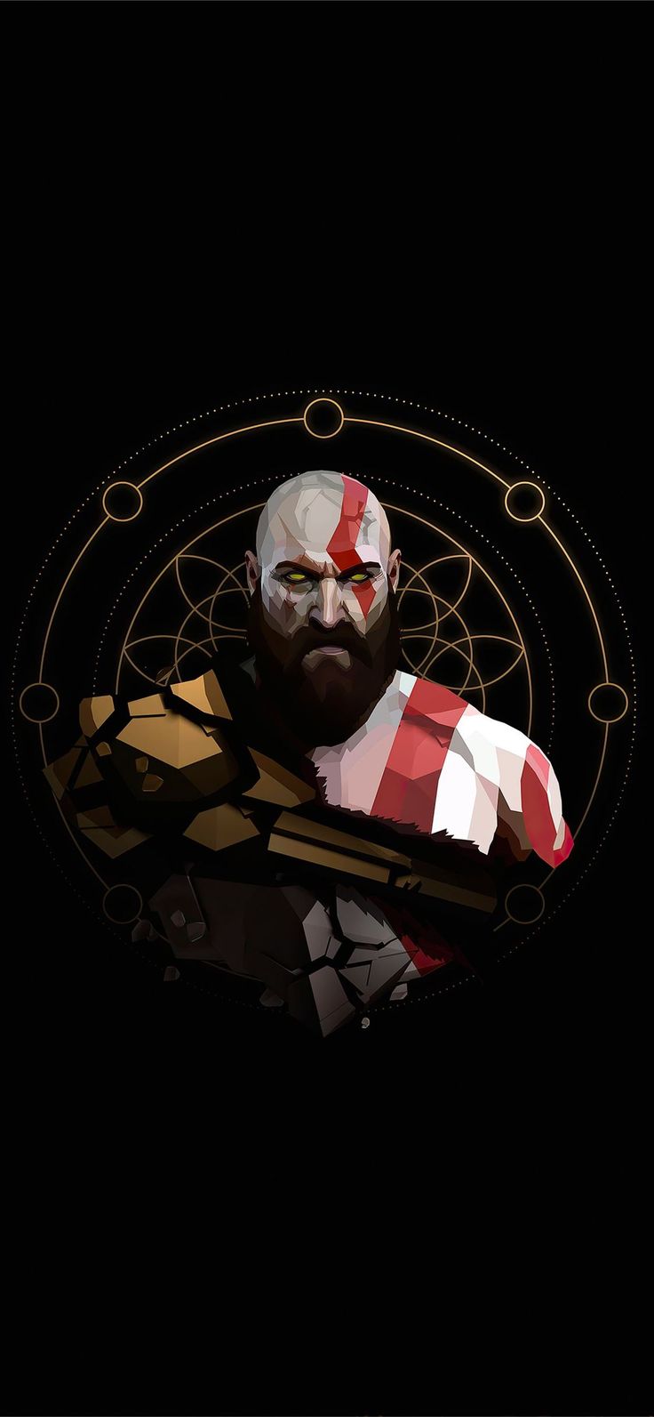 kratos minimal artwork 4k #kratos #GodOfWar4 #GodOfWar #games #PsGames #artwork #artist #iPhoneXWallpaper. God of war, Kratos god of war, Gaming wallpaper