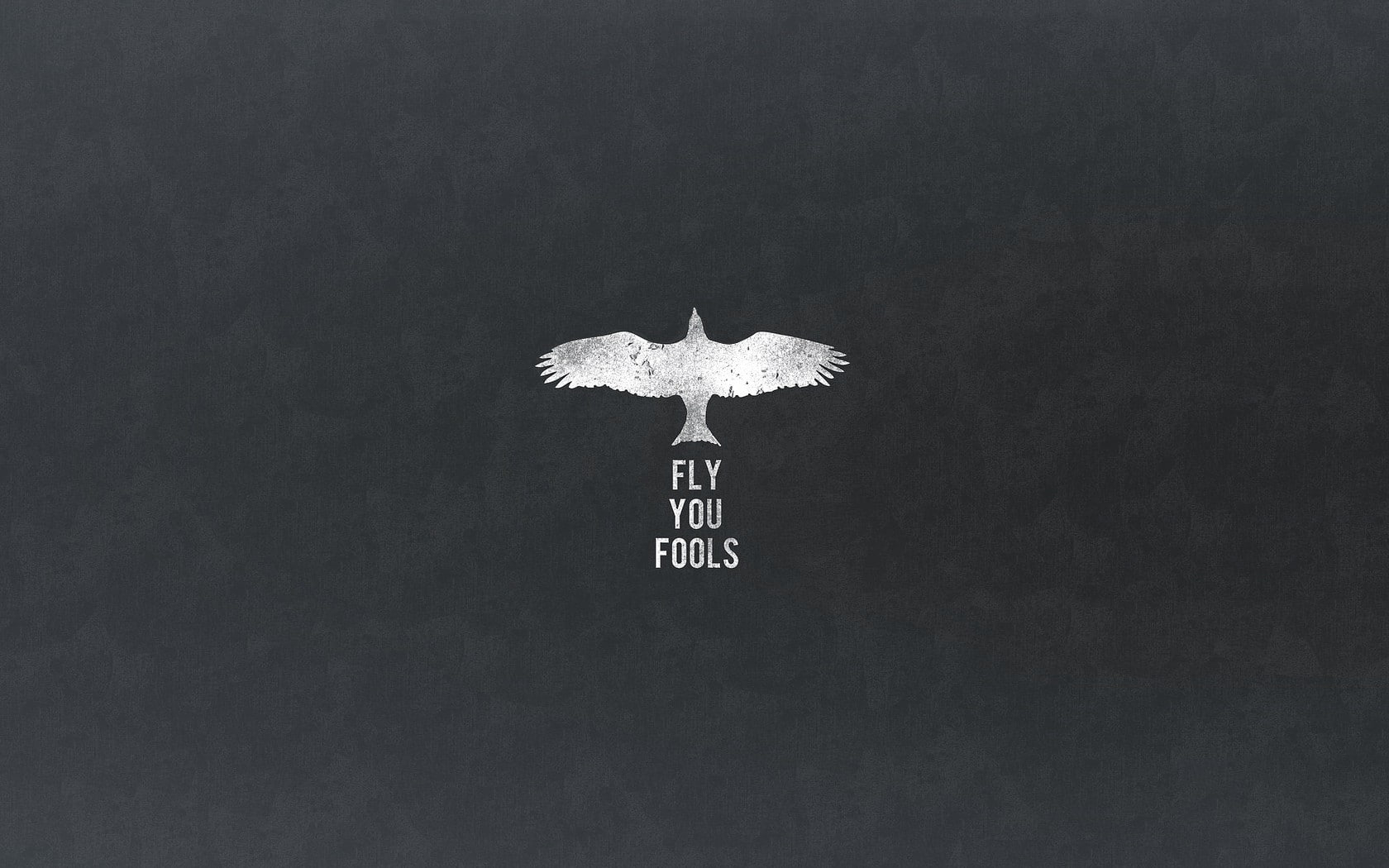Wallpaper Fly You Fools Text, Quote, The Lord Of The Rings, Gandalf, Minimalism • Wallpaper For You