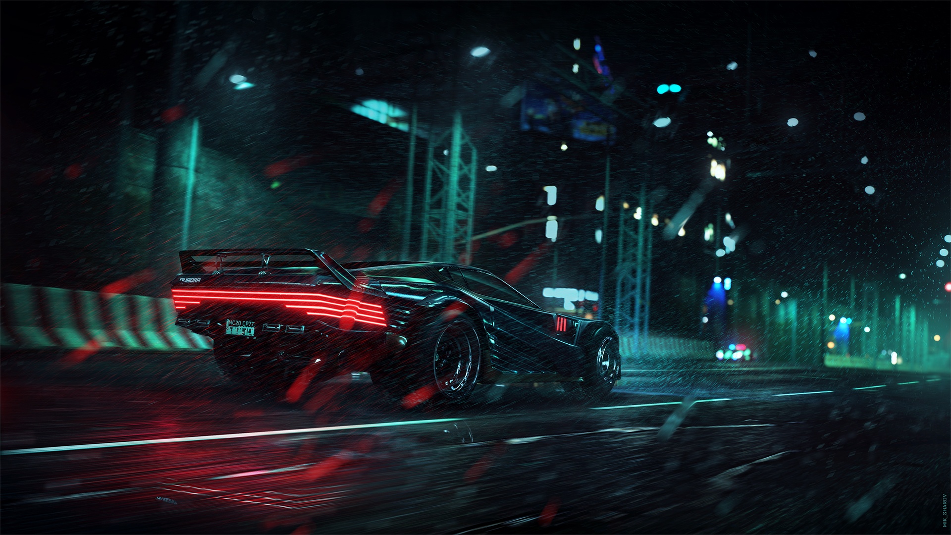 Cyberpunk Car Wallpaper