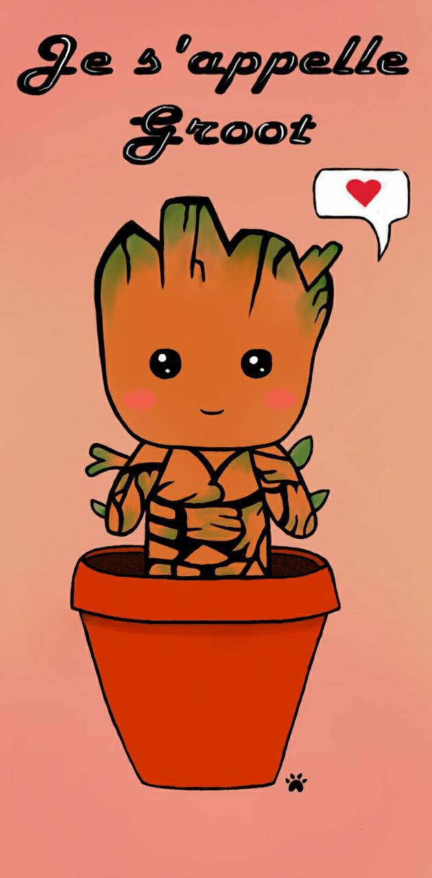 Cute groot wallpaper