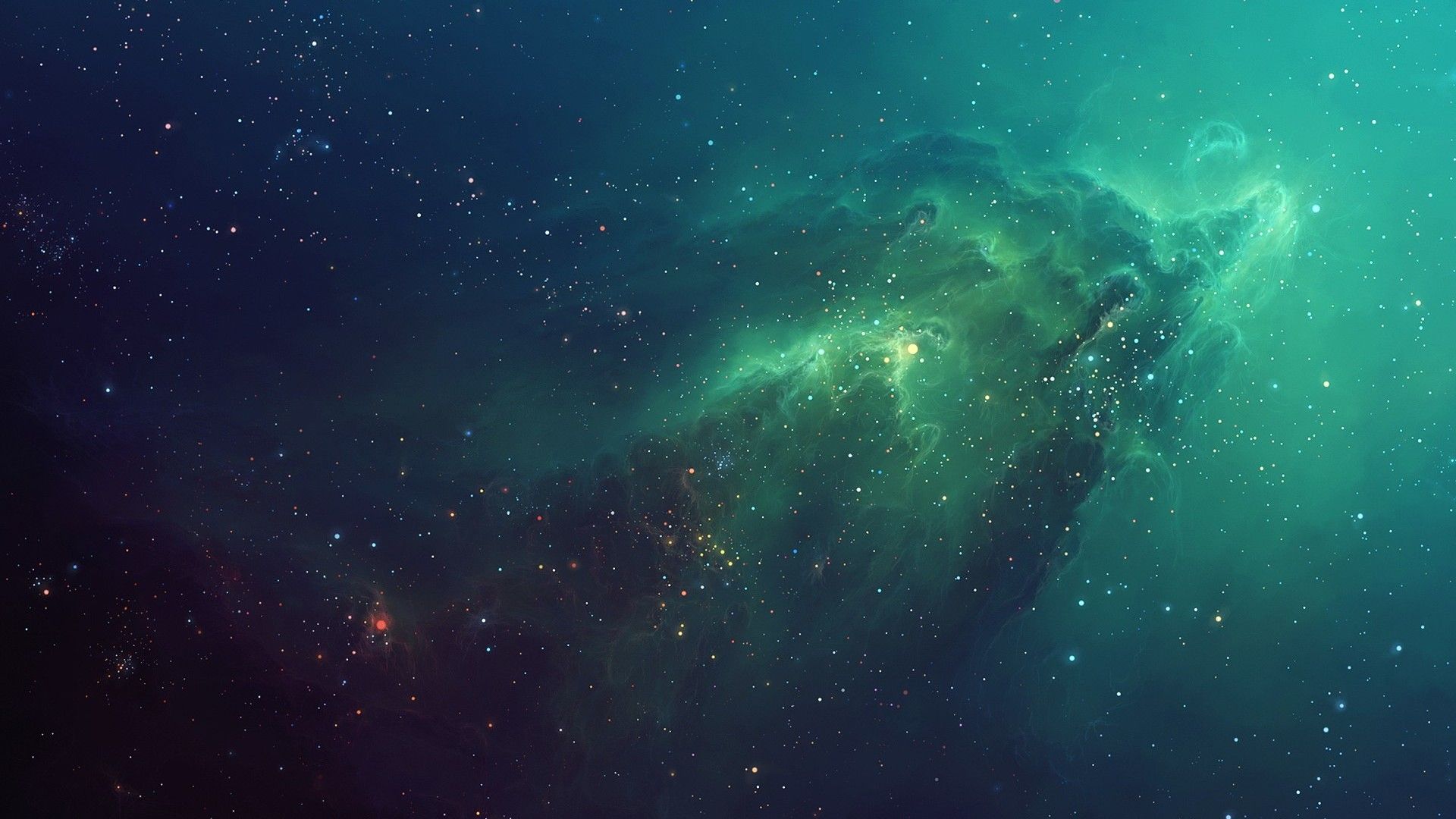 Desktop Wallpaper Emerald Green. Best Wallpaper HD. Nebula wallpaper, Nebula, Blue galaxy wallpaper