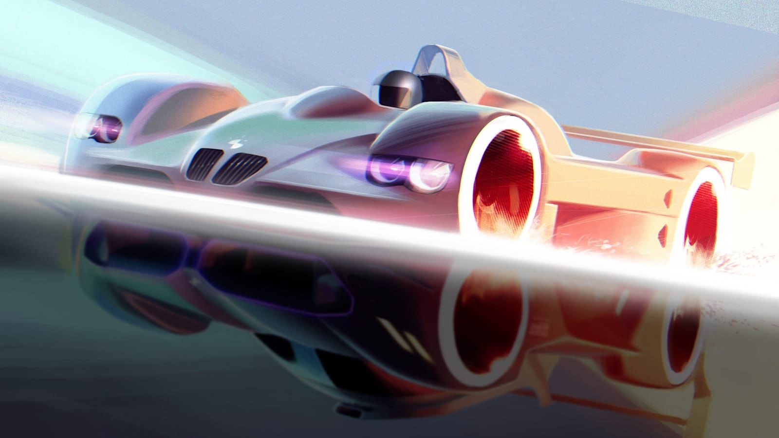 BMW teases its LMDh prototype race car with official rendering