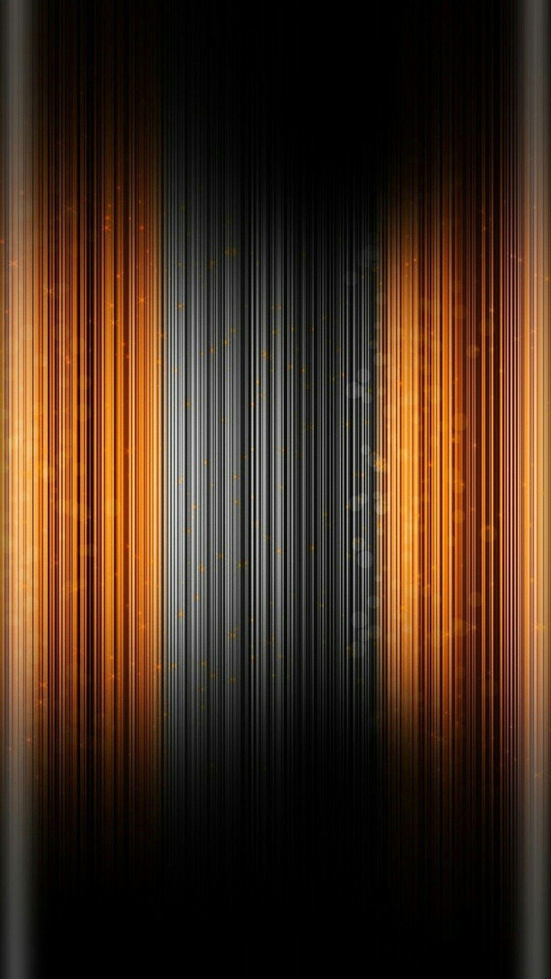 Android Black And Orange Wallpaper