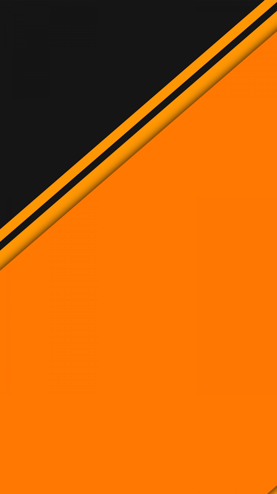 Orange Black Minimalist Lines 4K 8K HD Abstract Wallpaper