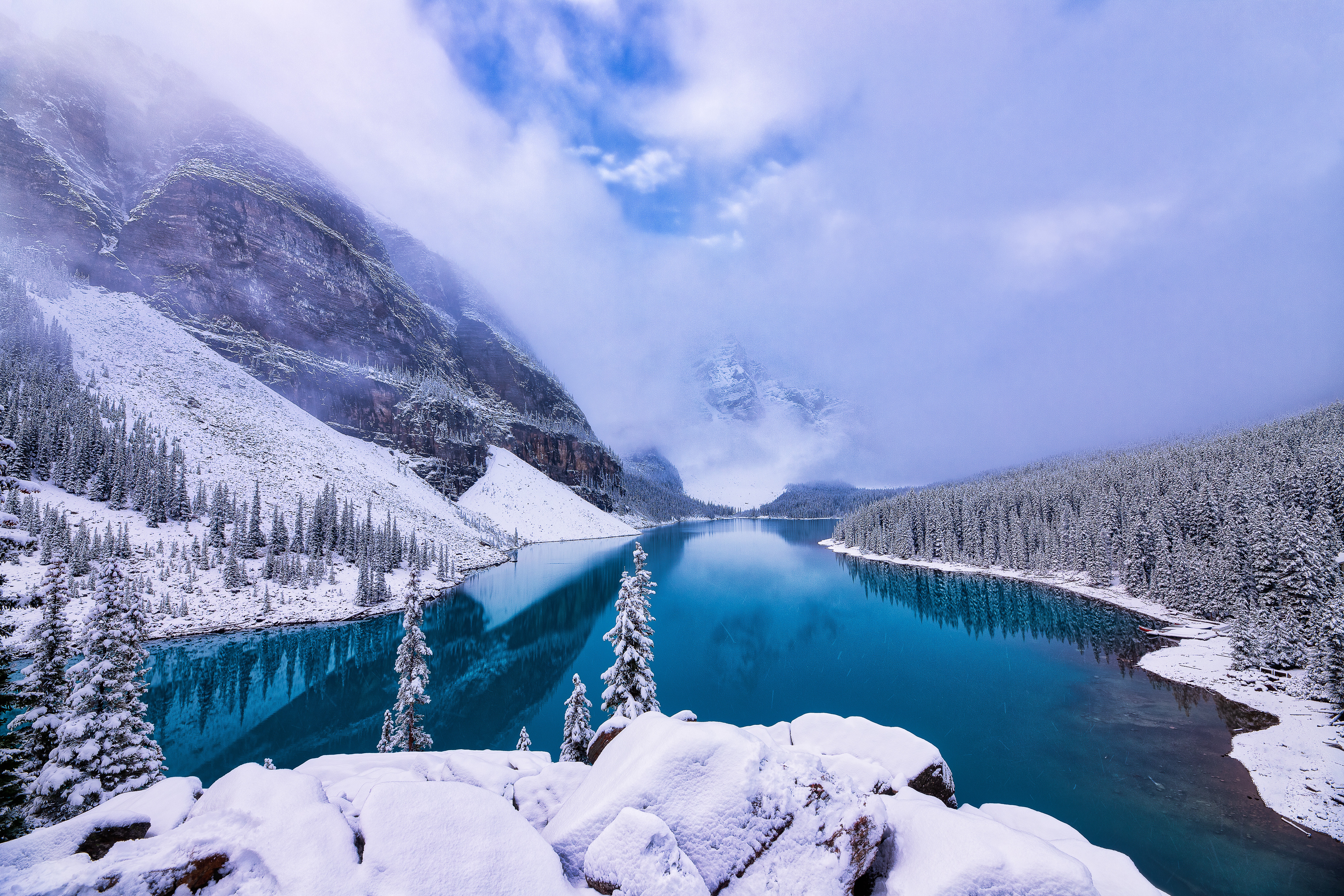 4K Banff National Park Wallpaper and Background Image