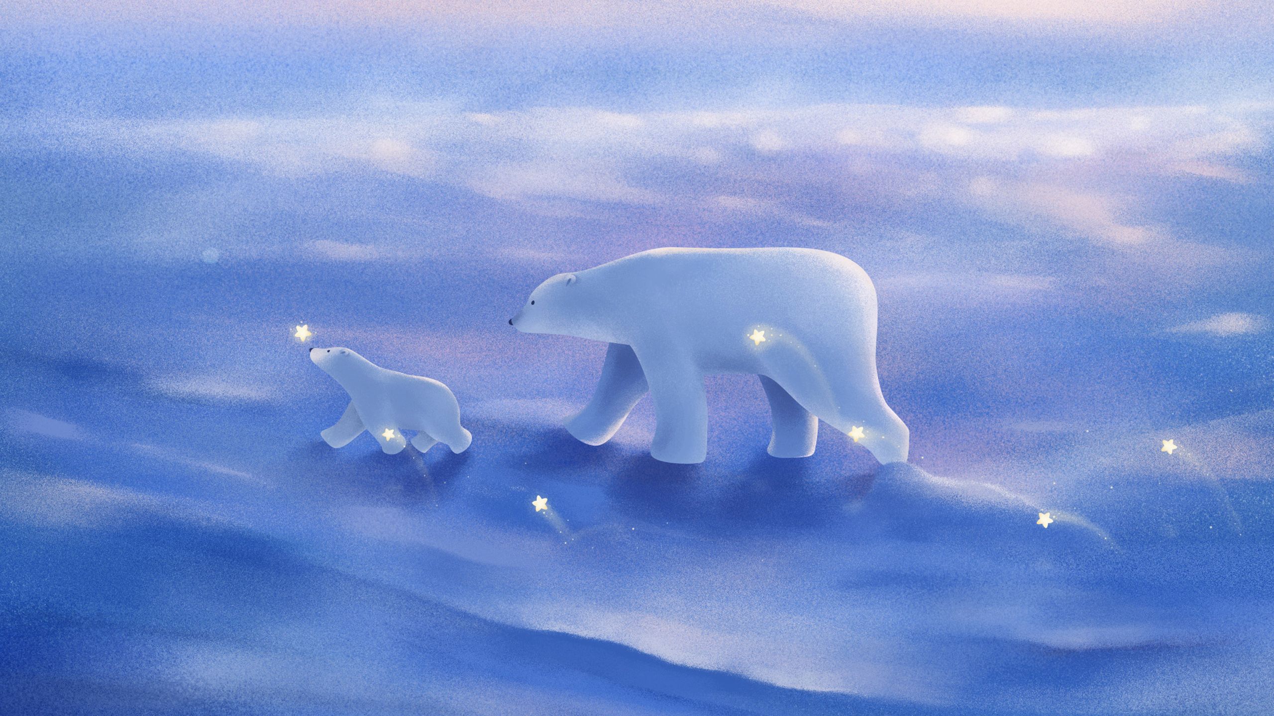 Hunting Polar Bears Cool Wallpaper