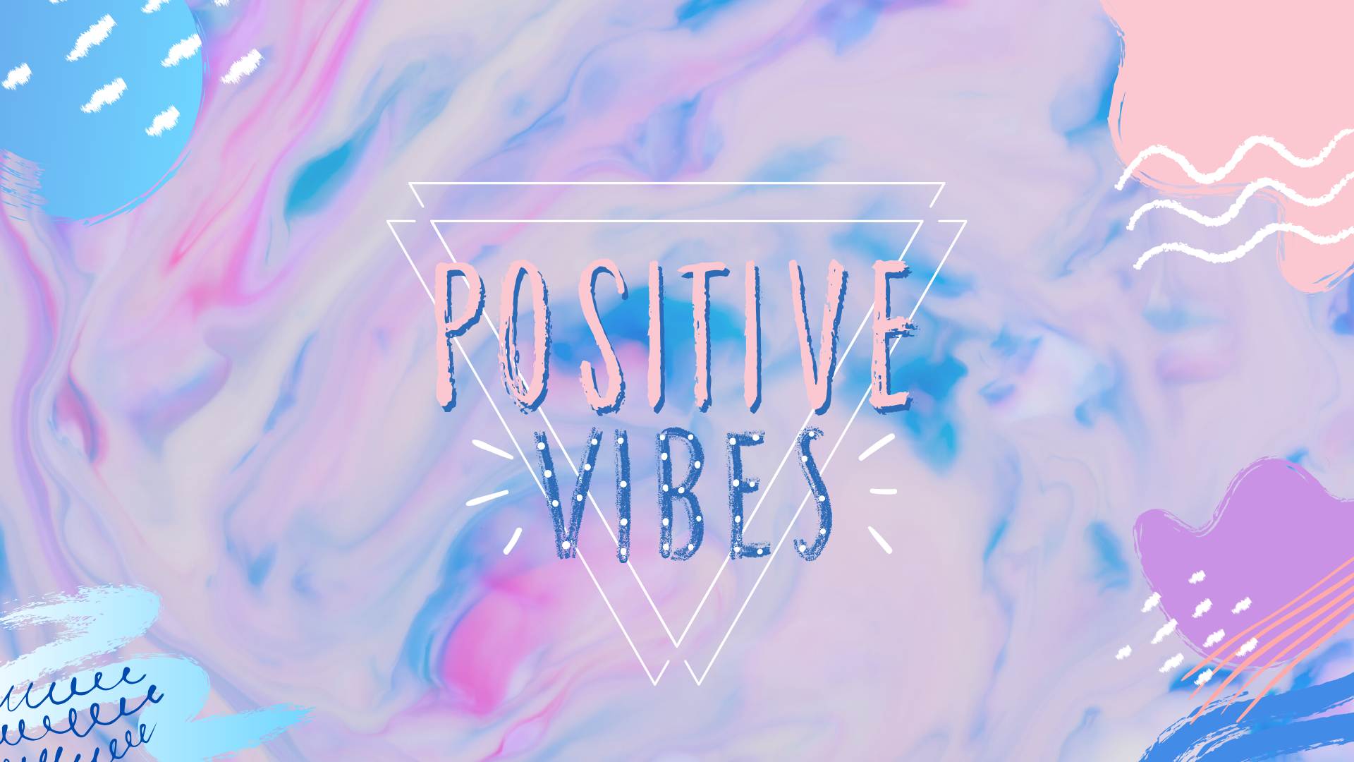 Positive Vibes pastel background. Pastel background, Cute pastel background, Computer desktop background