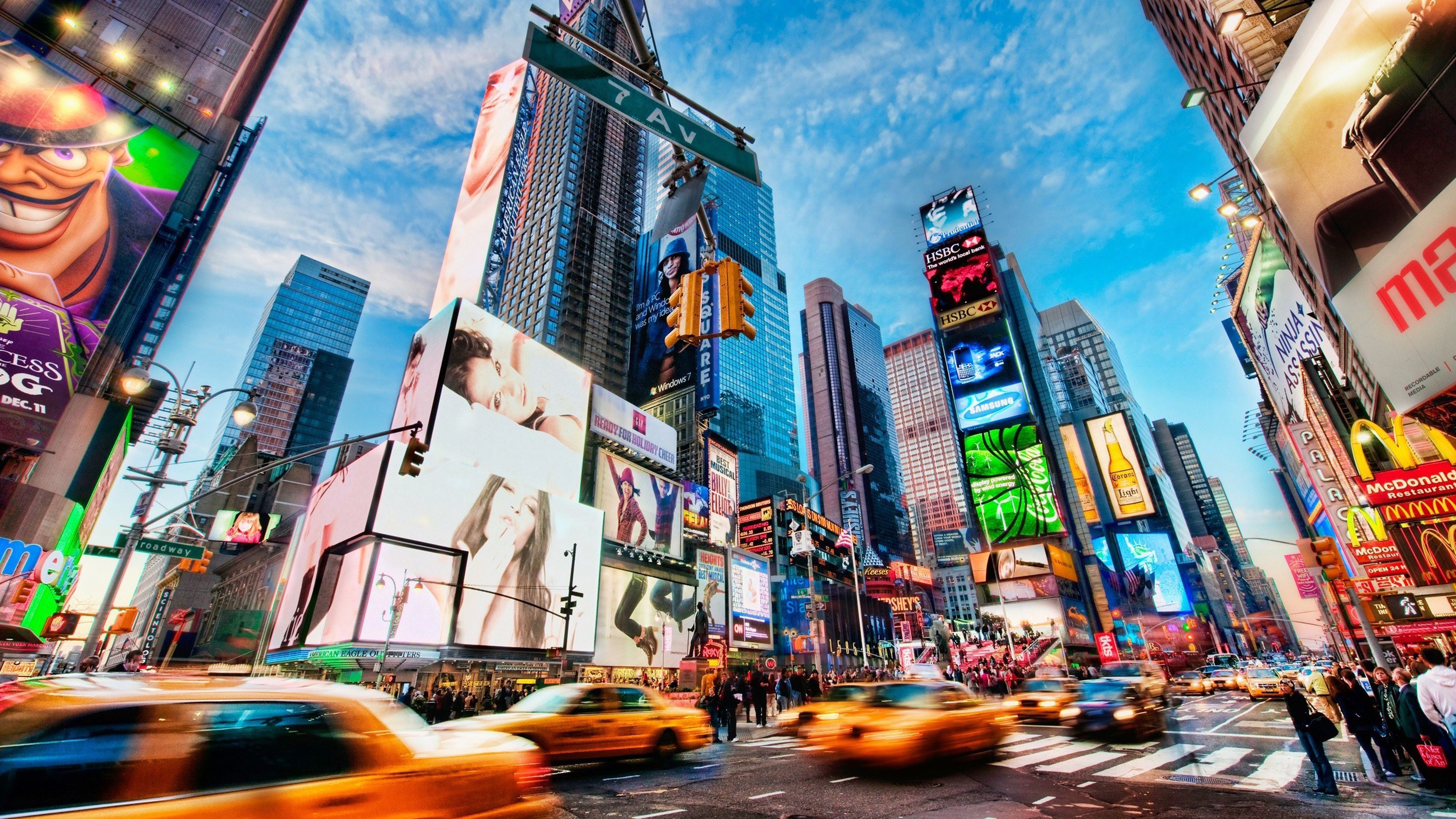New York City Times Square UHD 4K WallpaperK Wallpaper