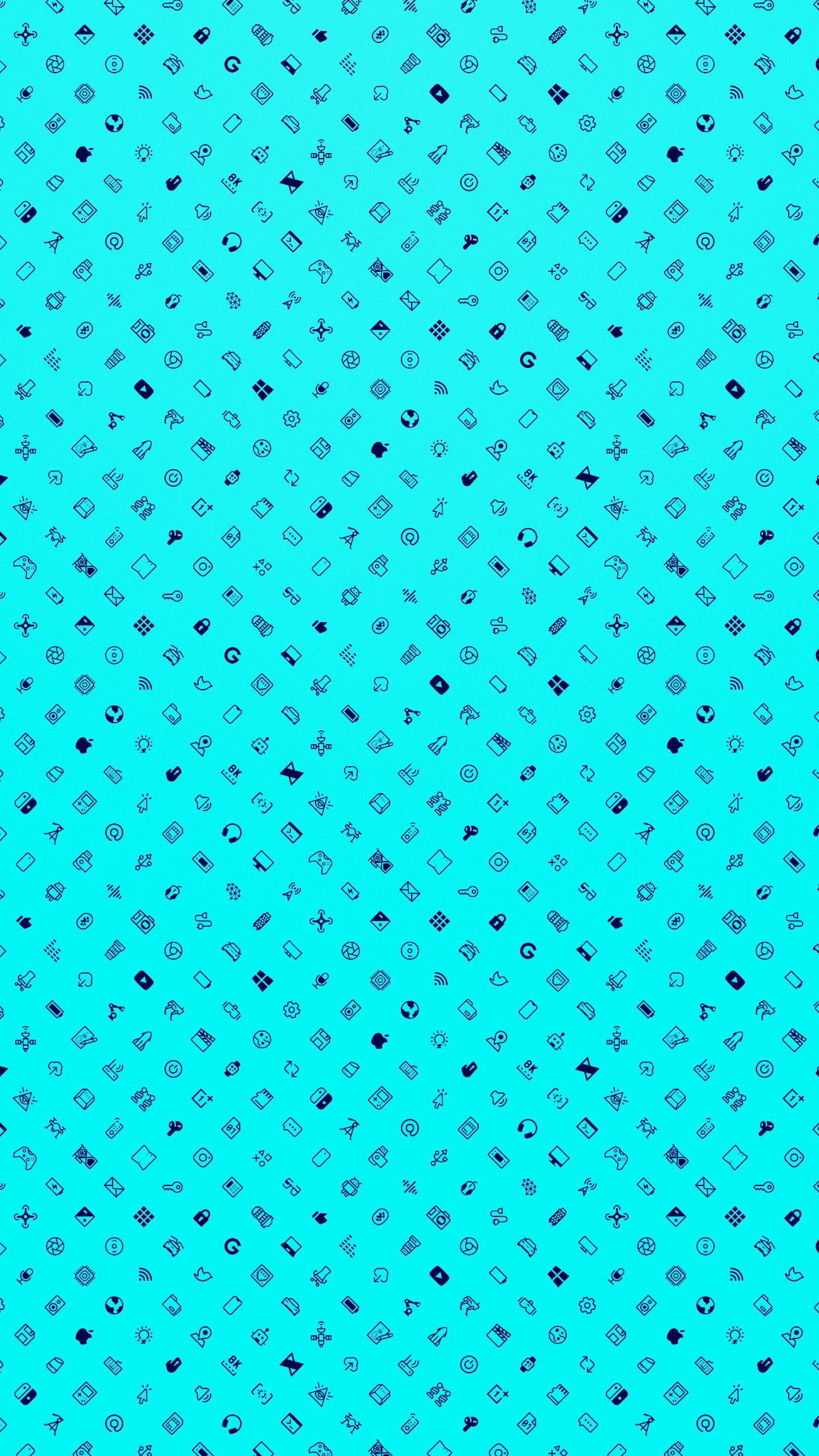 MKBHD Icon Teal Wallpaper
