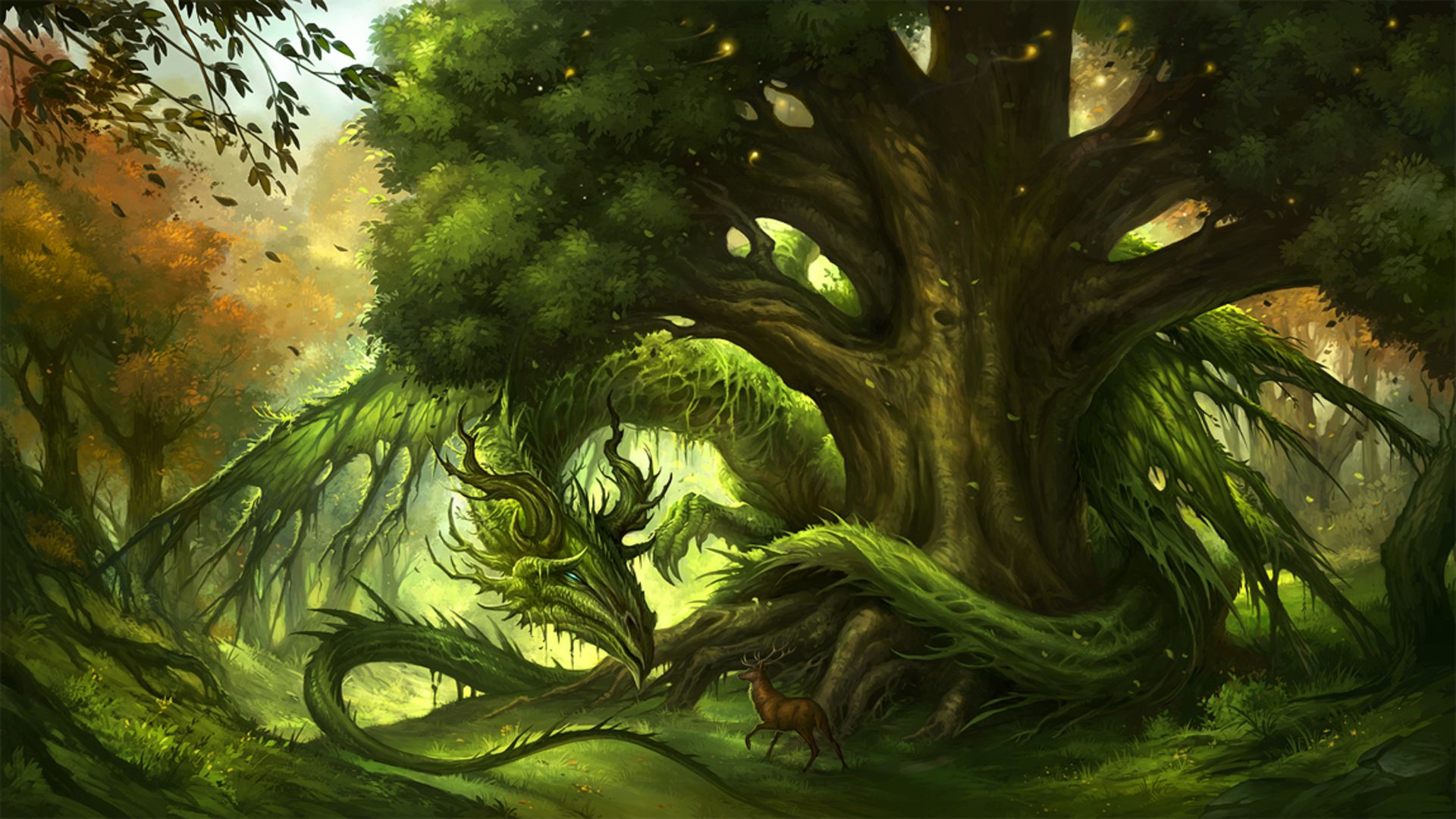 Green Dragon Wallpaper Free Green Dragon Background