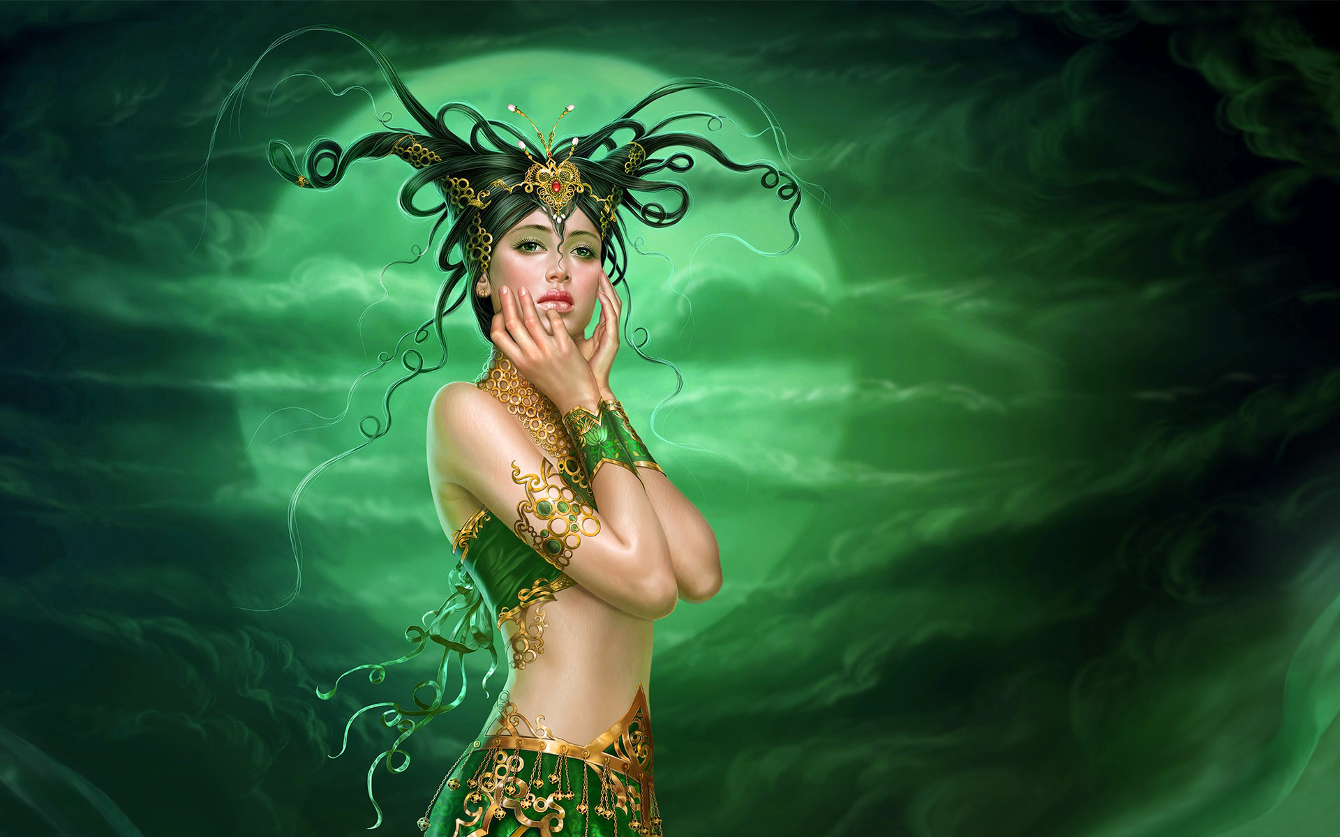 Fantasy Green Fairy Wallpaper​-Quality Free Image and Transparent PNG Clipart