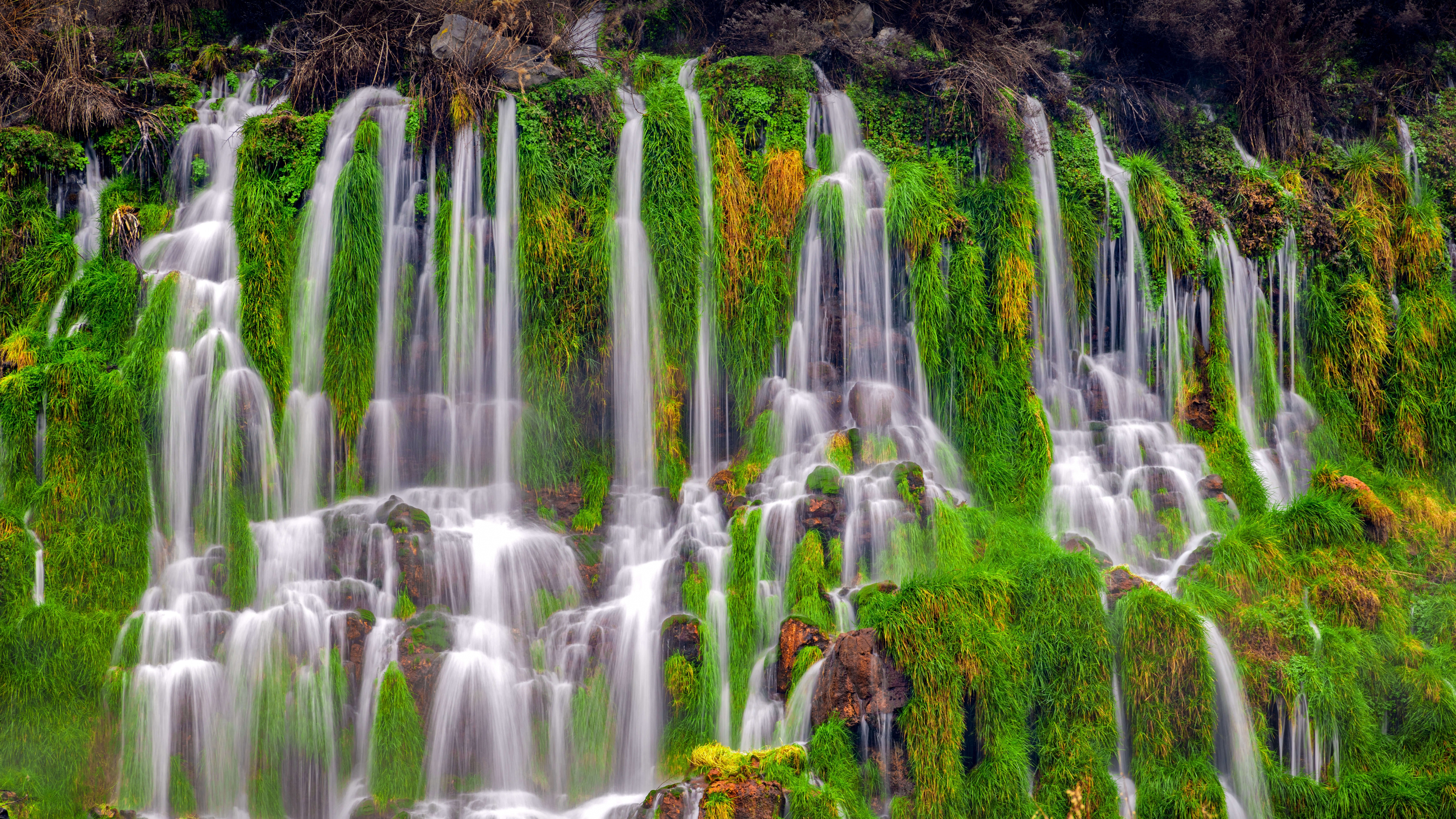 Hagerman Valley Wallpaper 4K, Idaho, Waterfall, Thousand Springs State Park, Nature