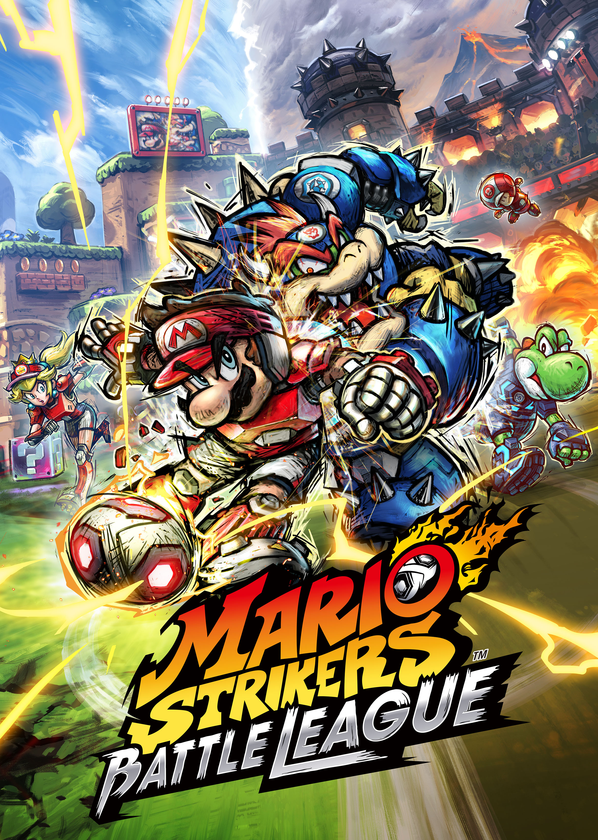 Mario Strikers: Battle League Video Game Box Art