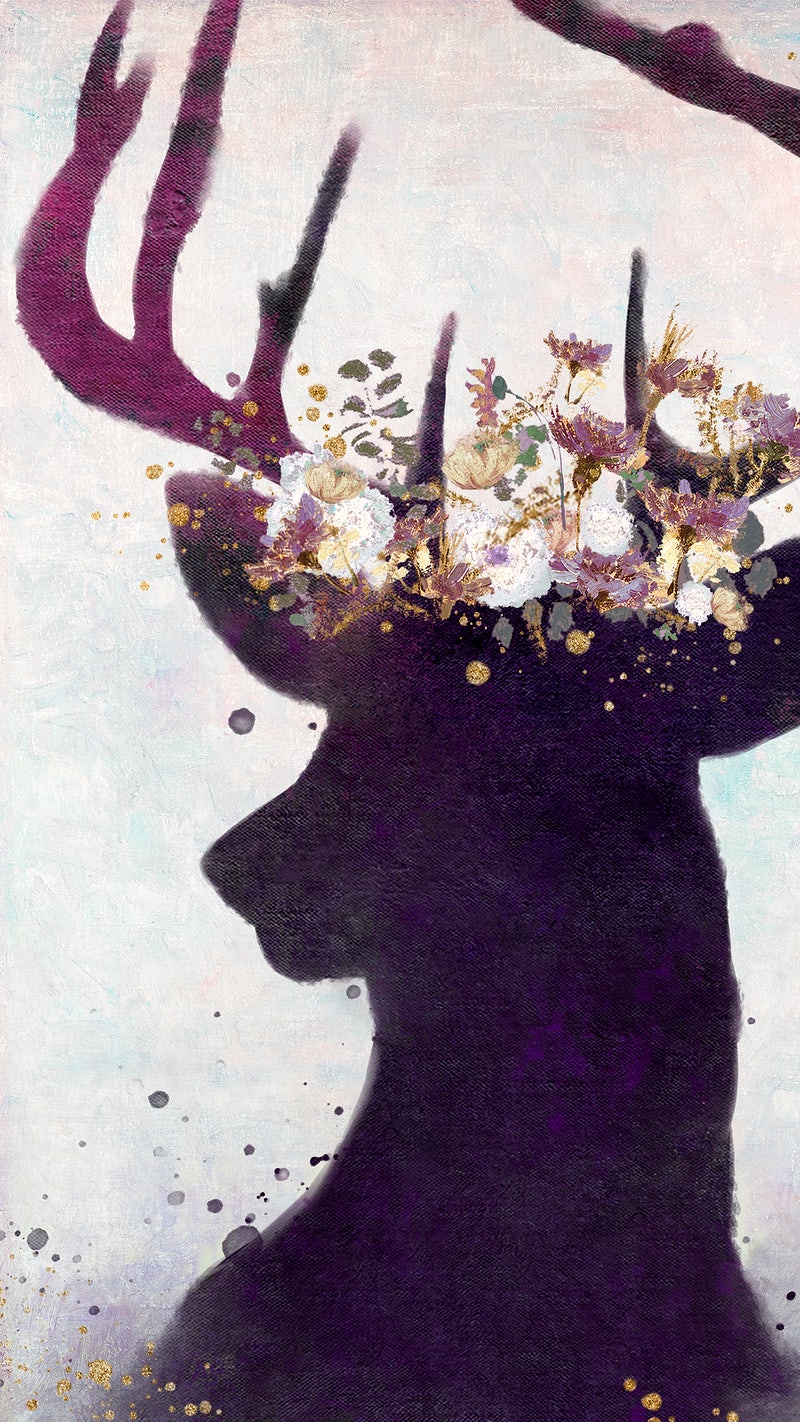 Deer Head Image Wallpaper