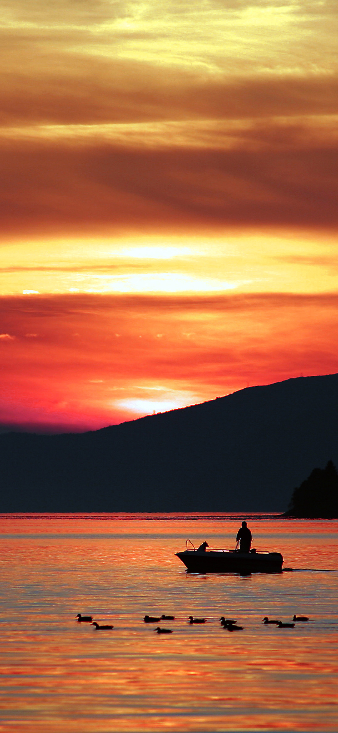 River Sunset iPhone Wallpaper